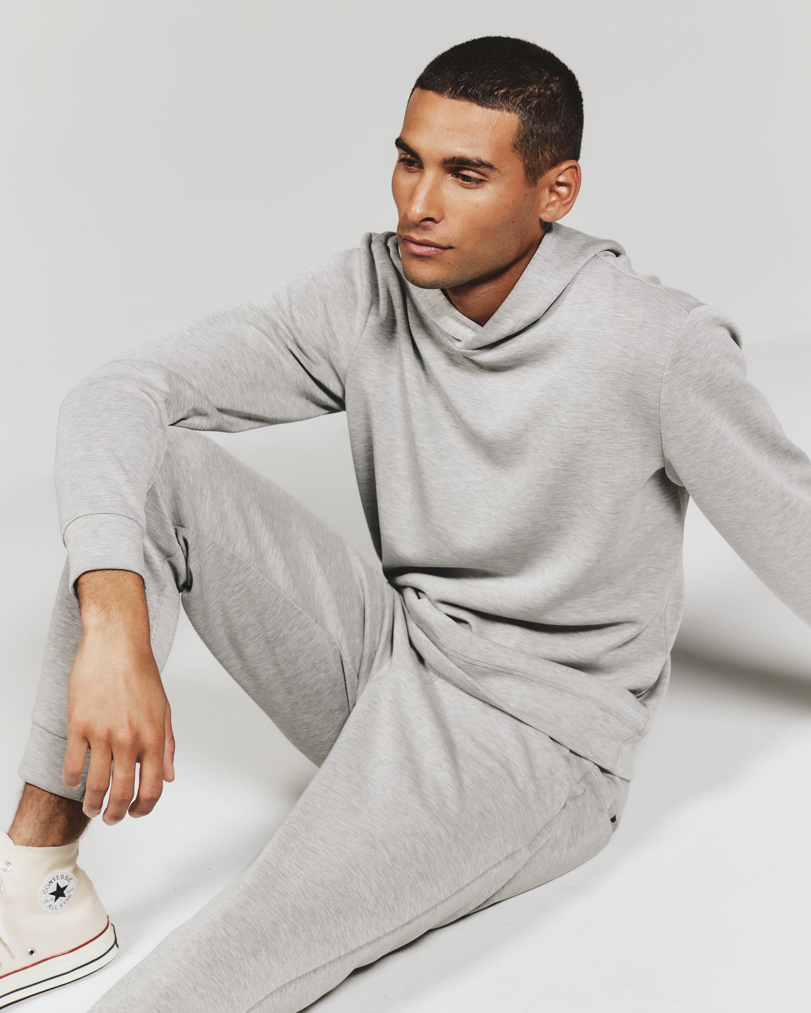 Rev Modal Hoodie Heather Grey