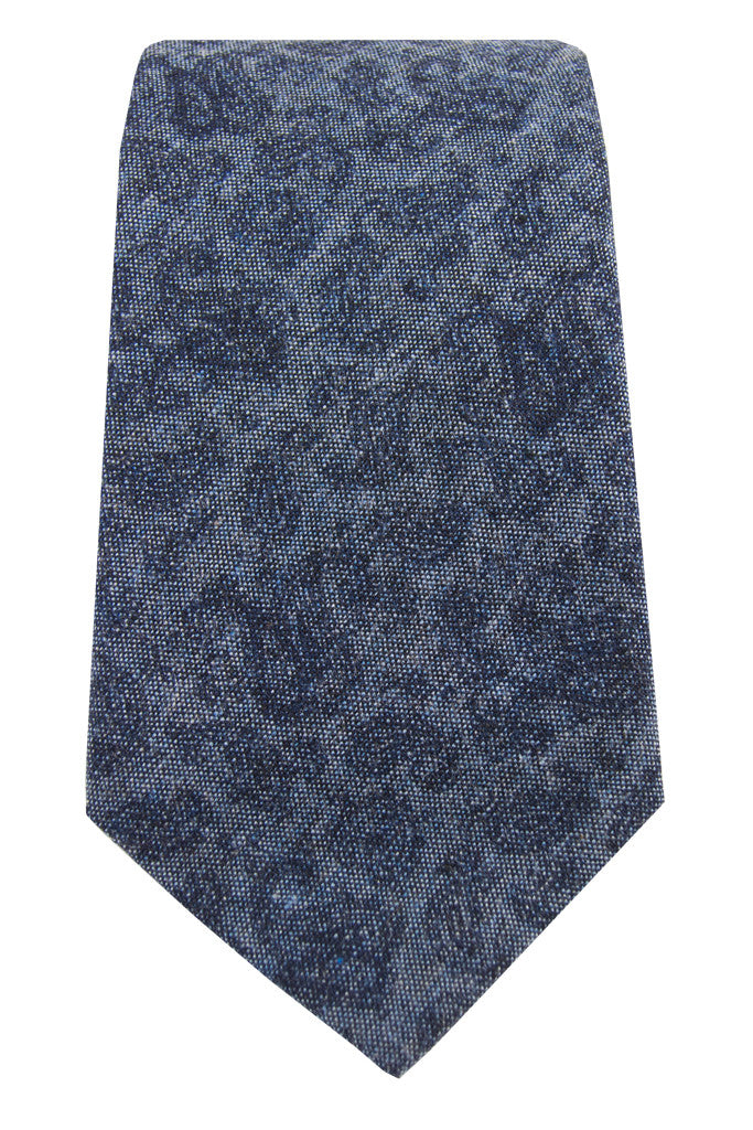 Paisley Chambray Tie