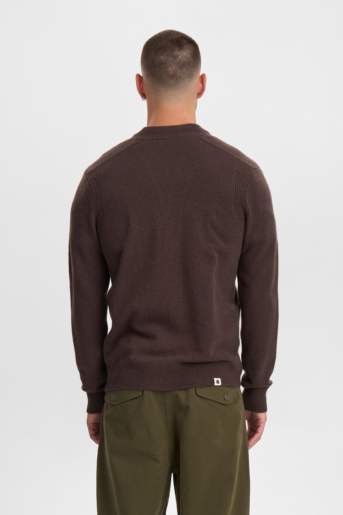 Aksvend Lambswool Cardigan Mulch