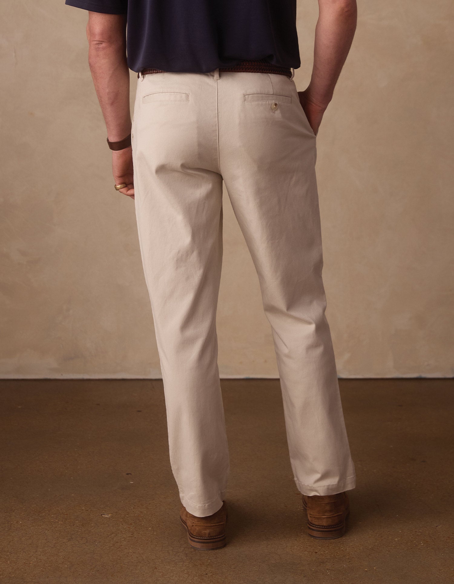 The Normal Trouser in Comfortech Twill Stone