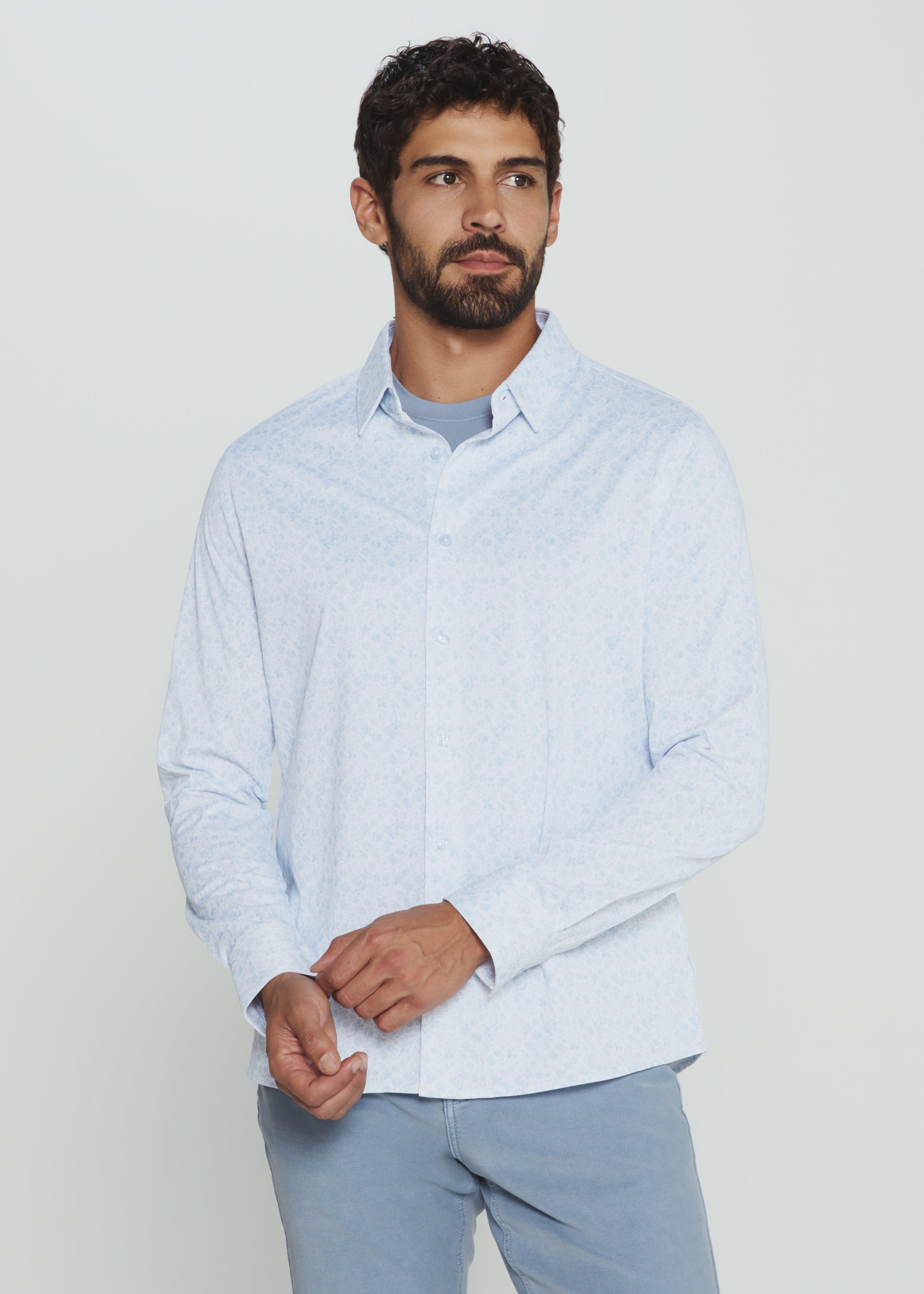 Soren Long Sleeve Shirt Light Blue