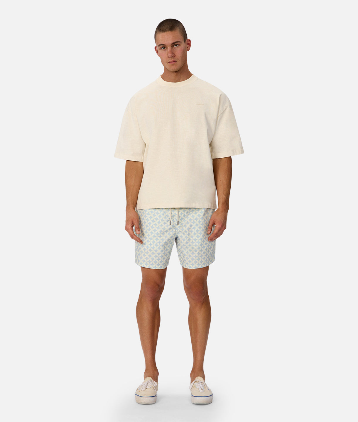 The Caletta Swim Short Blue/Vanilla