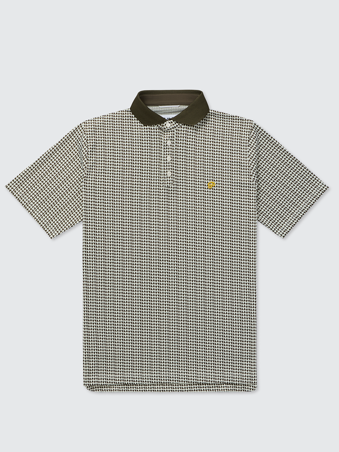 Public Athlete Up & Down Polo Brown/Cream