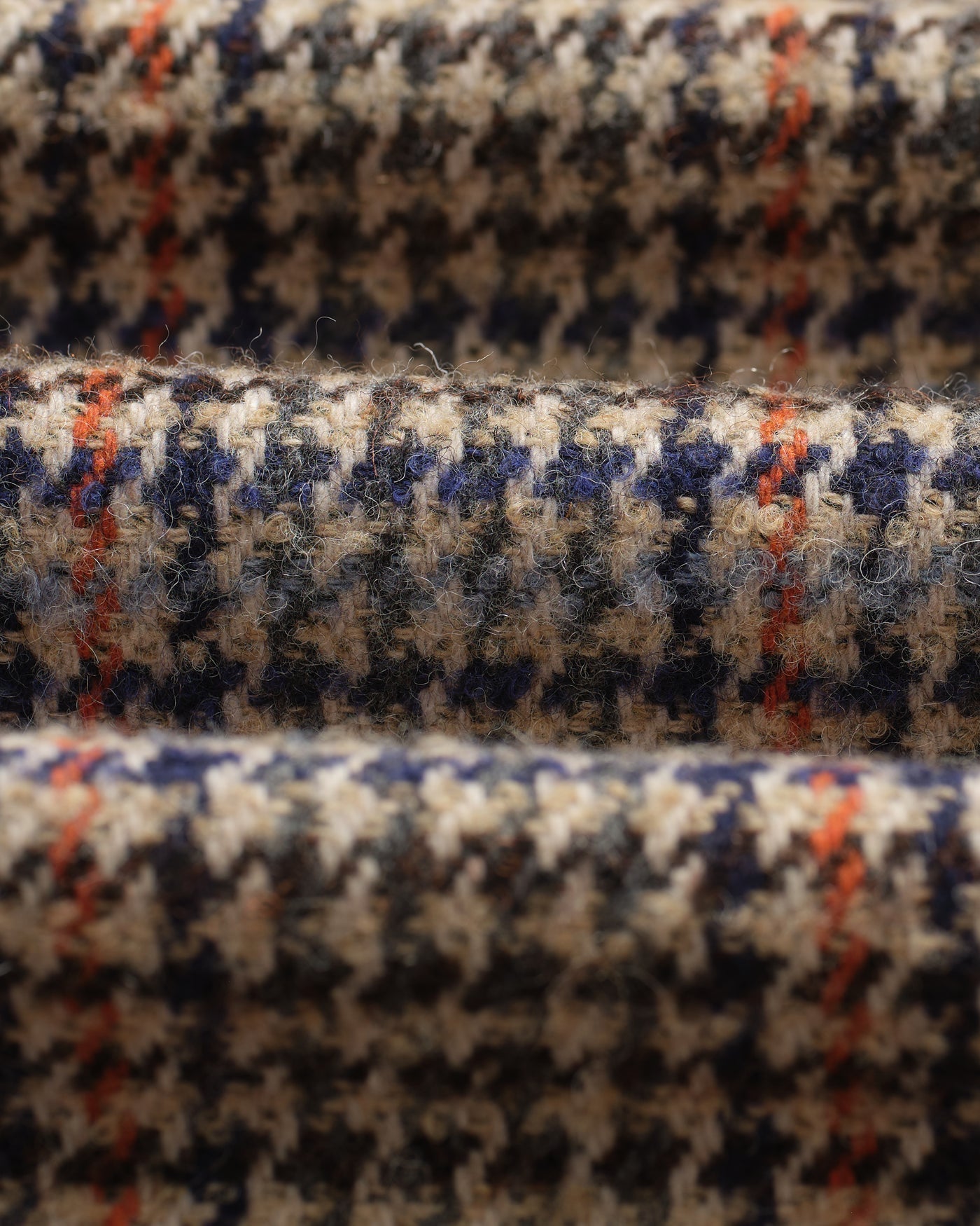 Whiting Overshirt - Wool Mix Houndstooth Grey