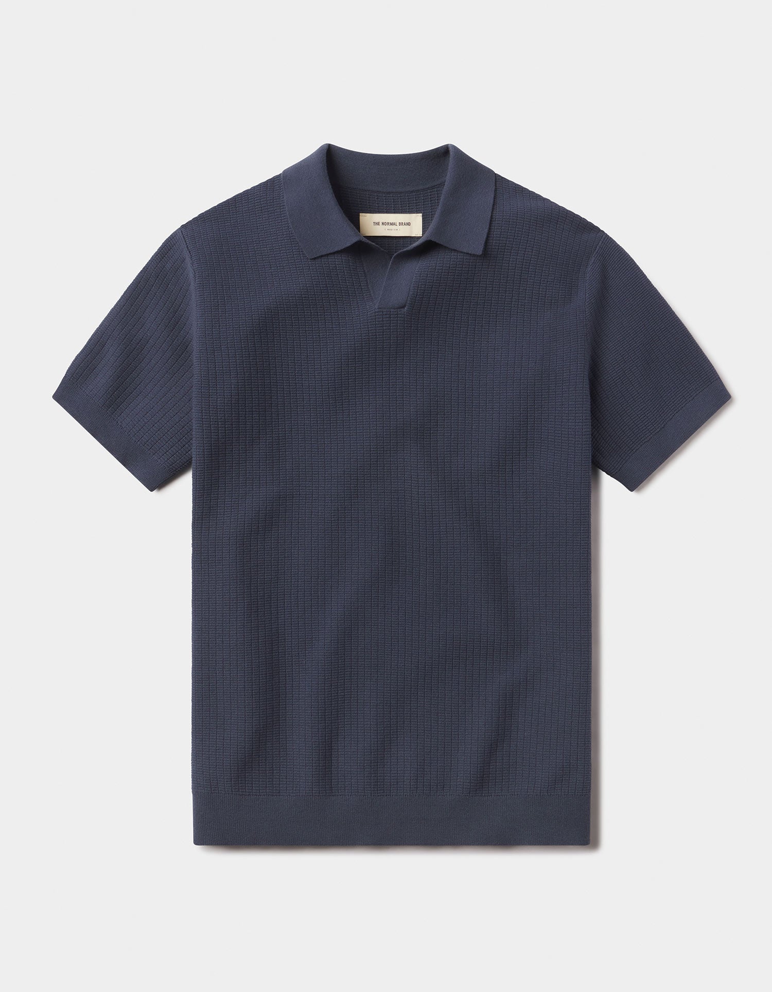 Breezeknit Short Sleeve Polo Vintage Blue