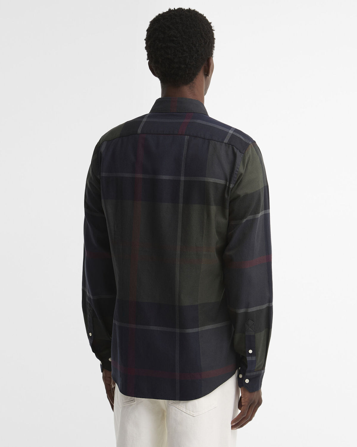 Dunoon Tartan Tailored Shirt Shadow Classic Tartan