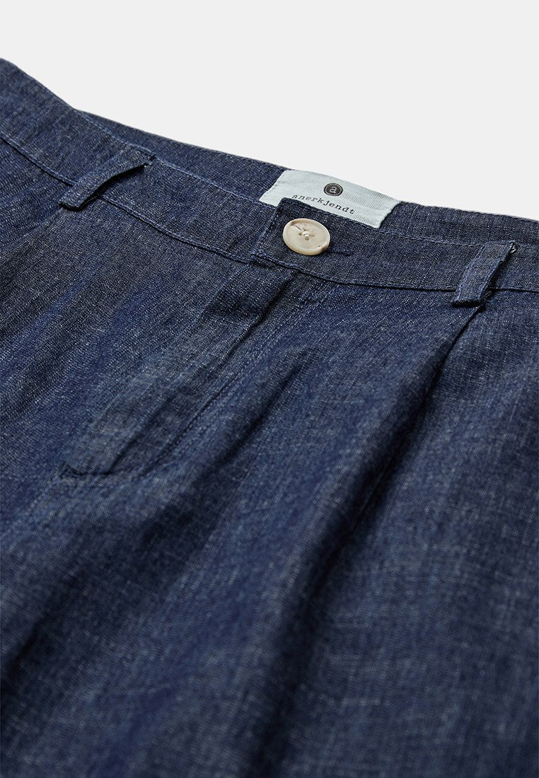 Akjan Chambray Pants Sky Captain