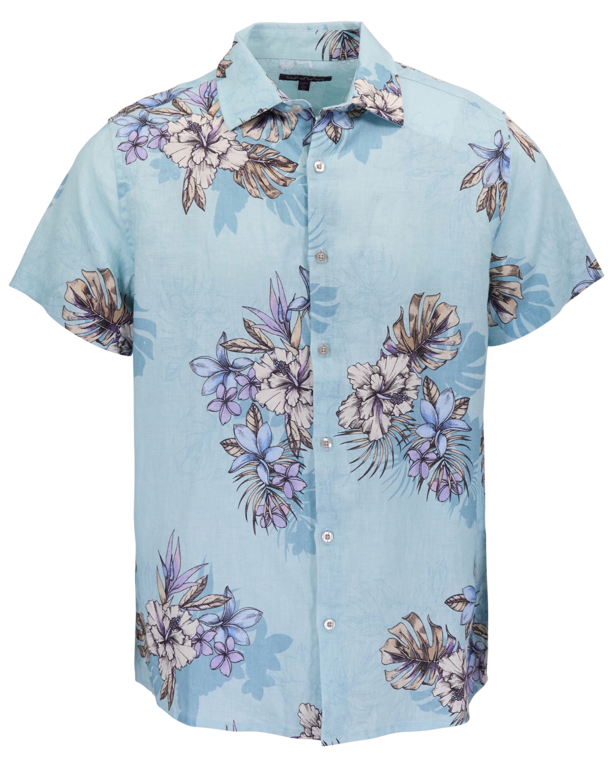 Loic Floral Button Up Exotic Teal
