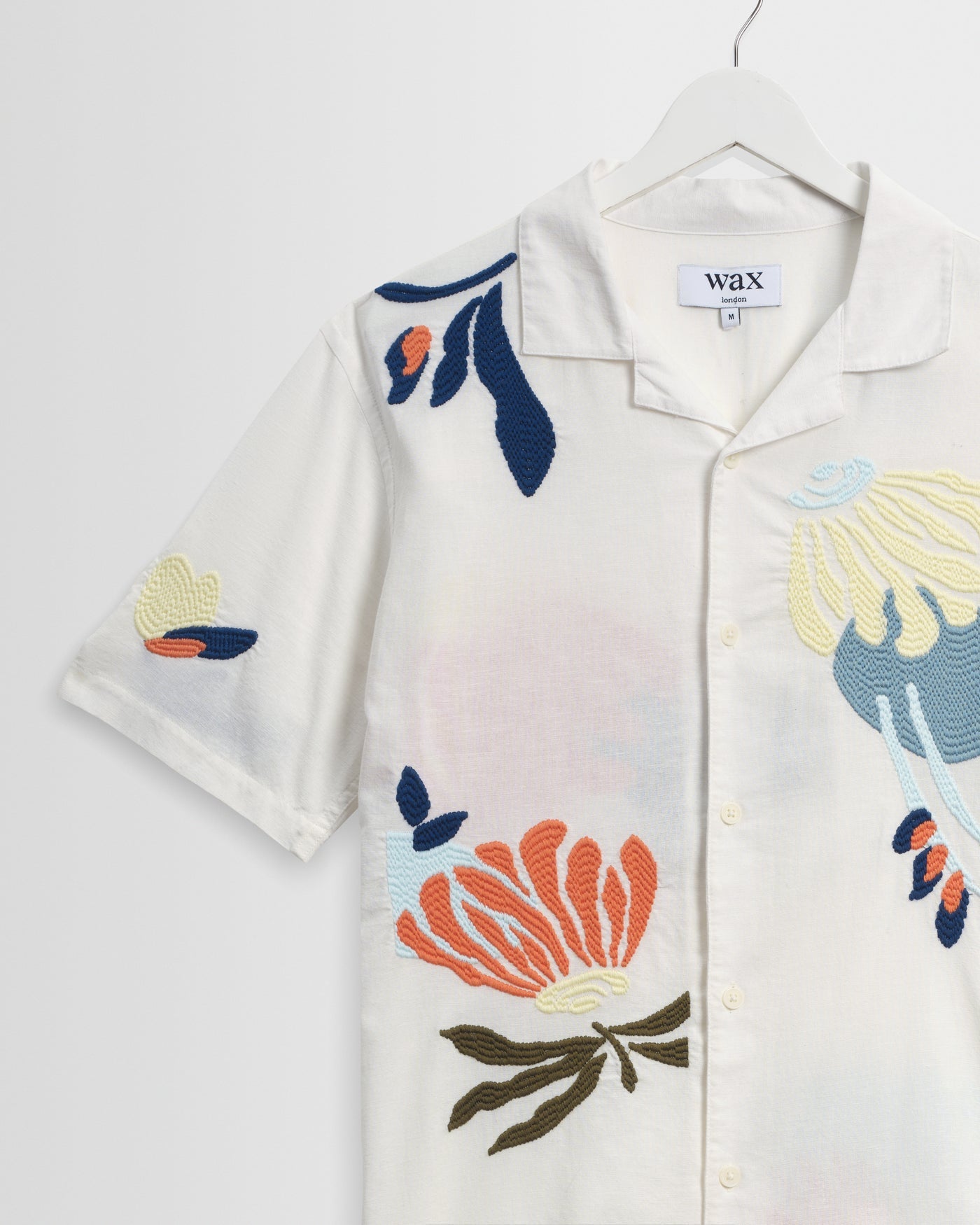 Didcot Shirt in Chunky Stitch Flower Ecru/Multi