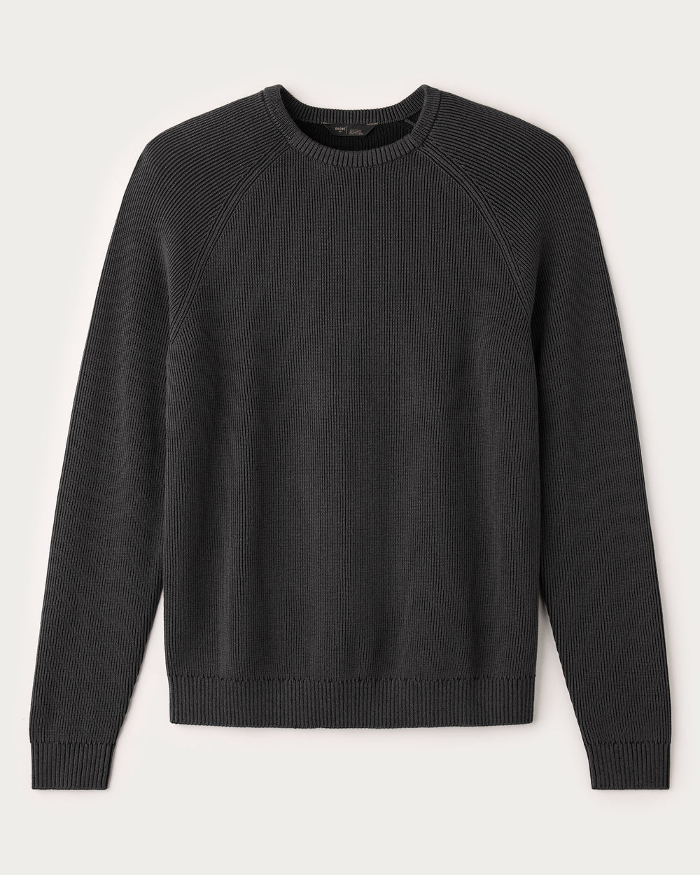 Rib Crew Neck Sweater Asphalt