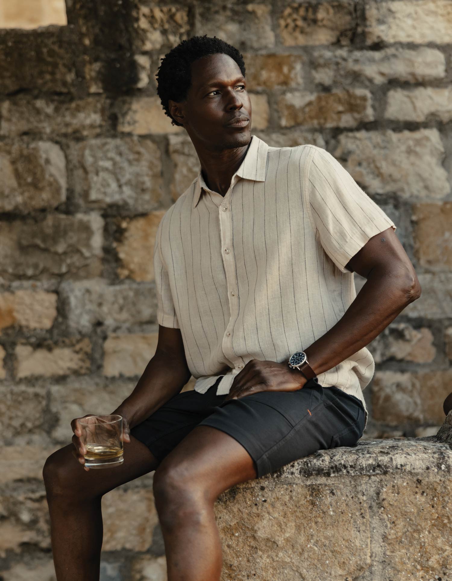 Freshwater Stripe Everyday Shirt Barolo