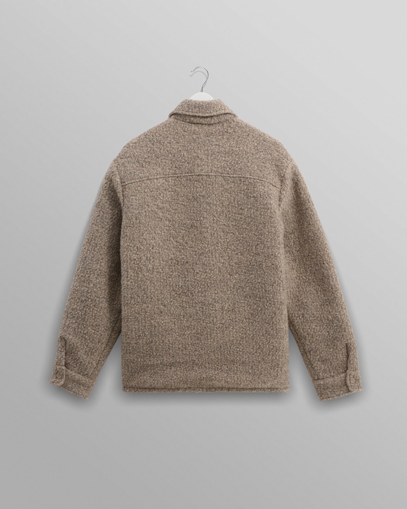 Mount Reversible Overshirt - Bobble Wool Natural