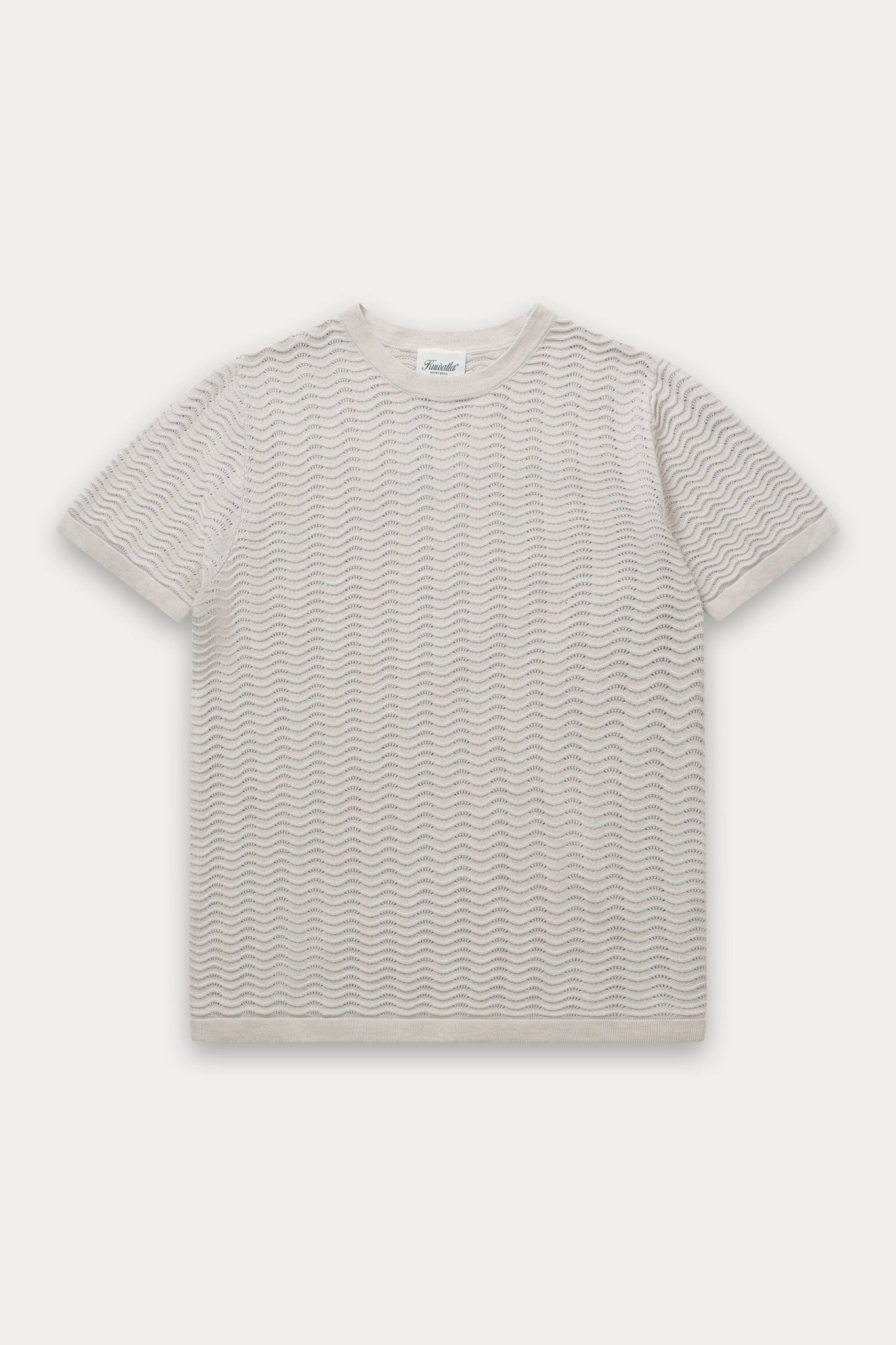 Wave Knit Tee Sand
