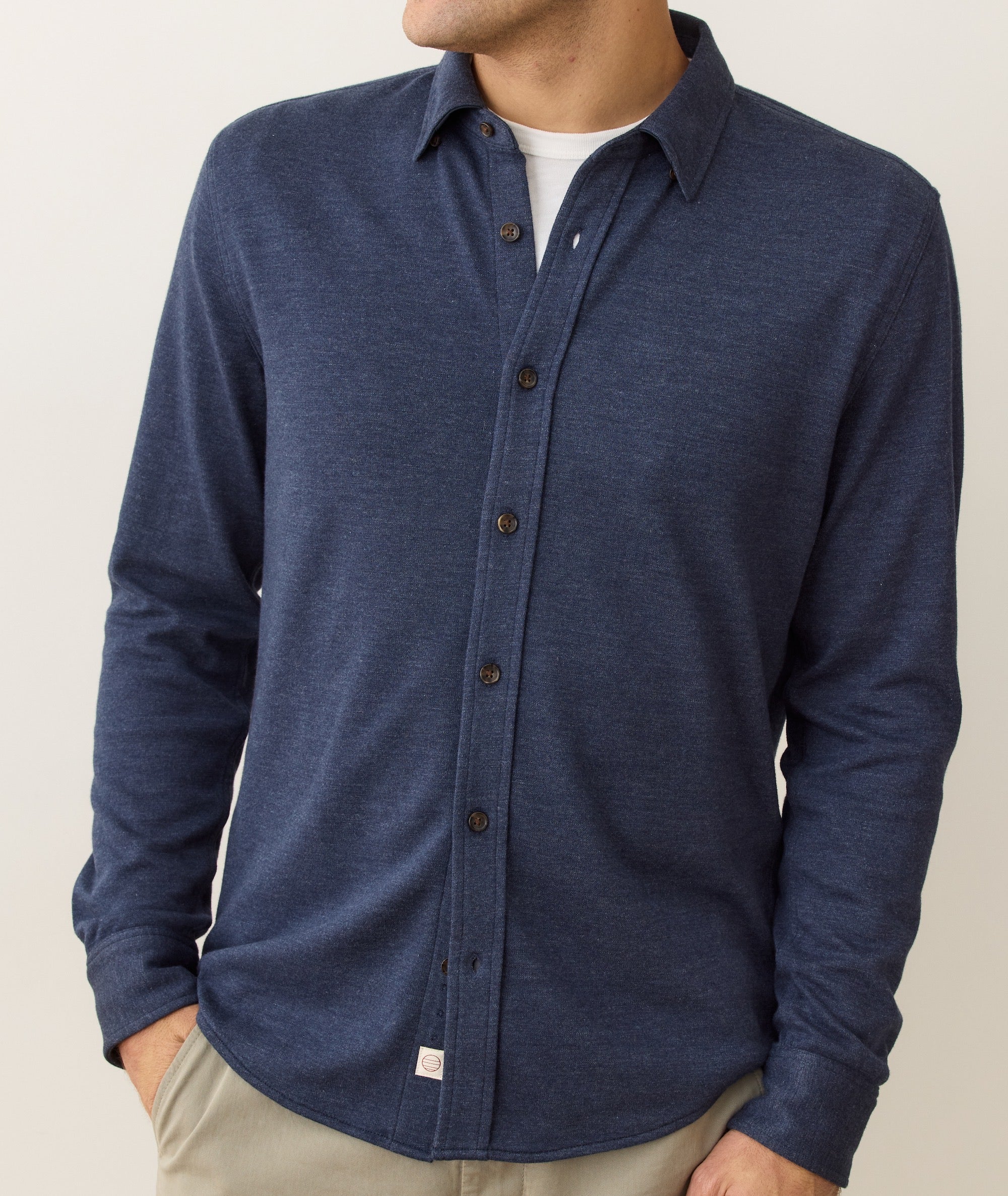 Pacifica Stretch Shirt Navy