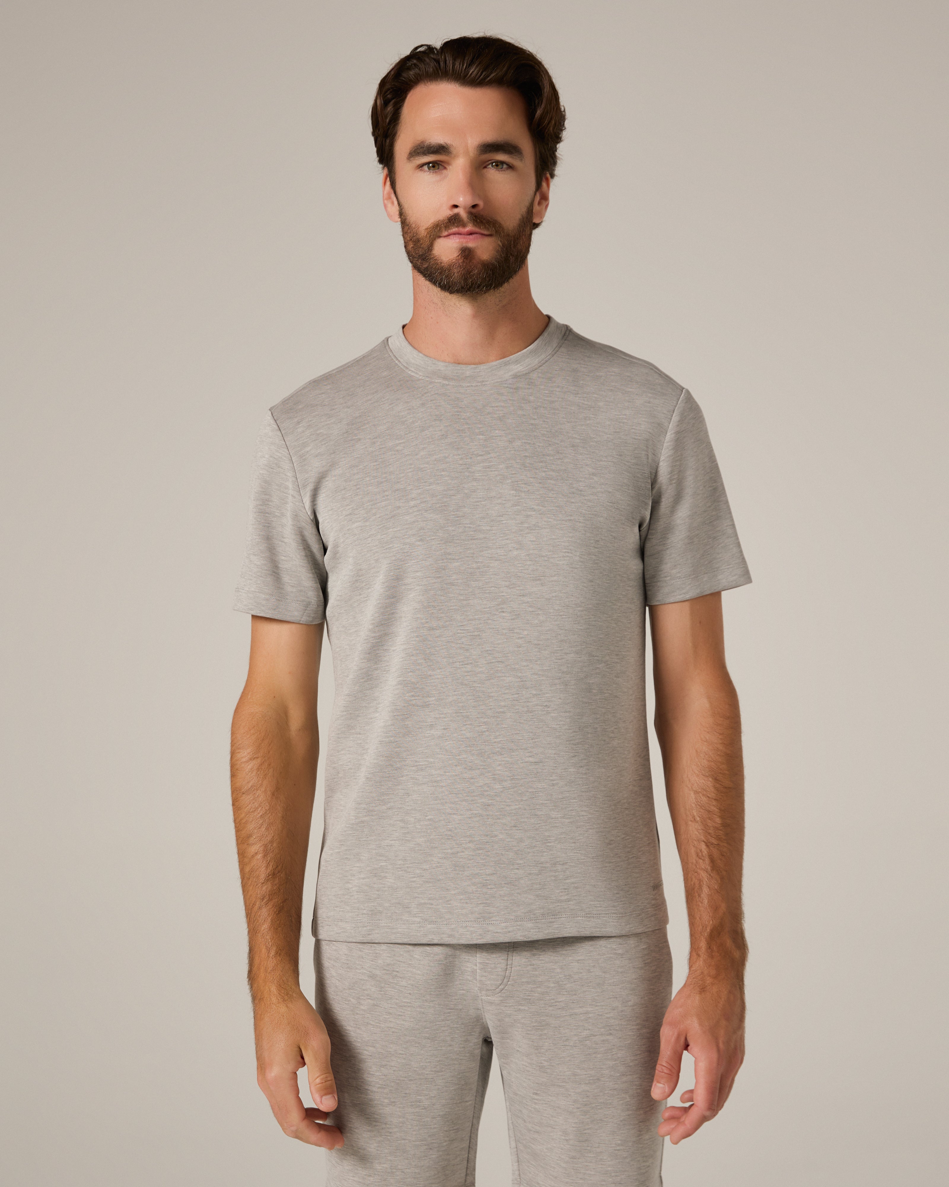 Rev Short Sleeve Modal Tee Heather Grey