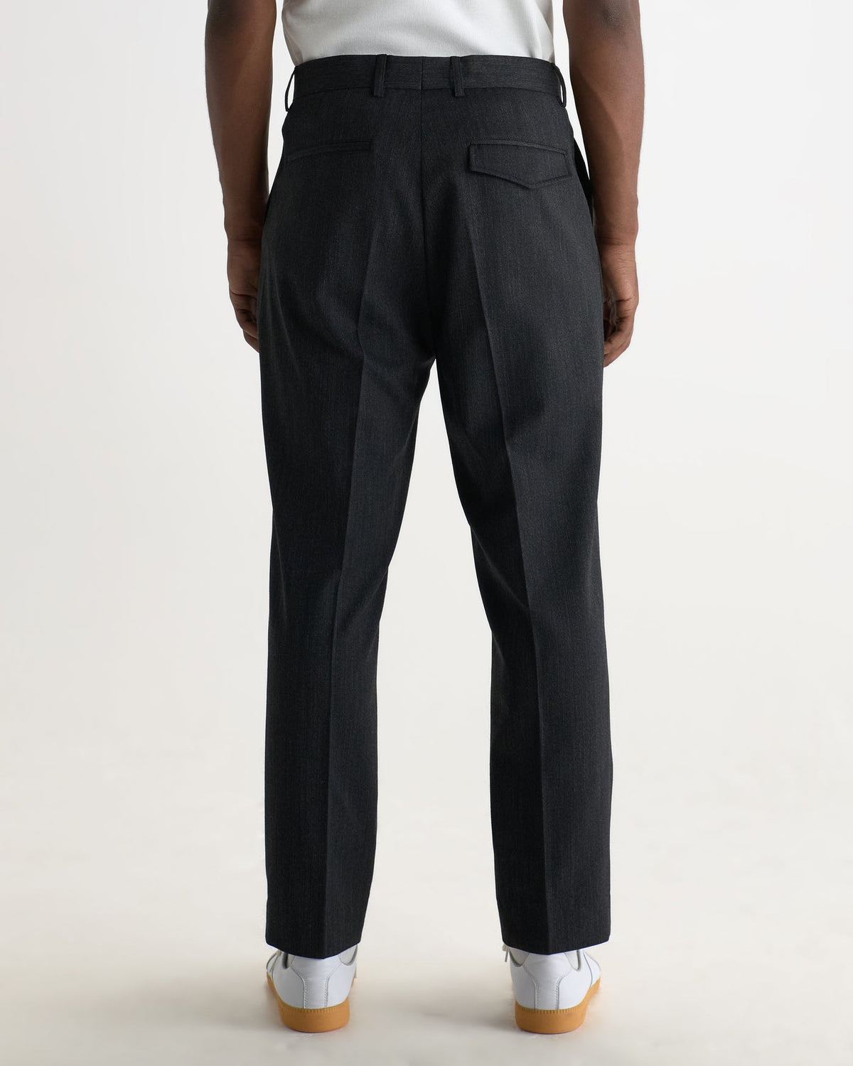 Aubyn Trouser Wool Blend Two Tone Charcoal