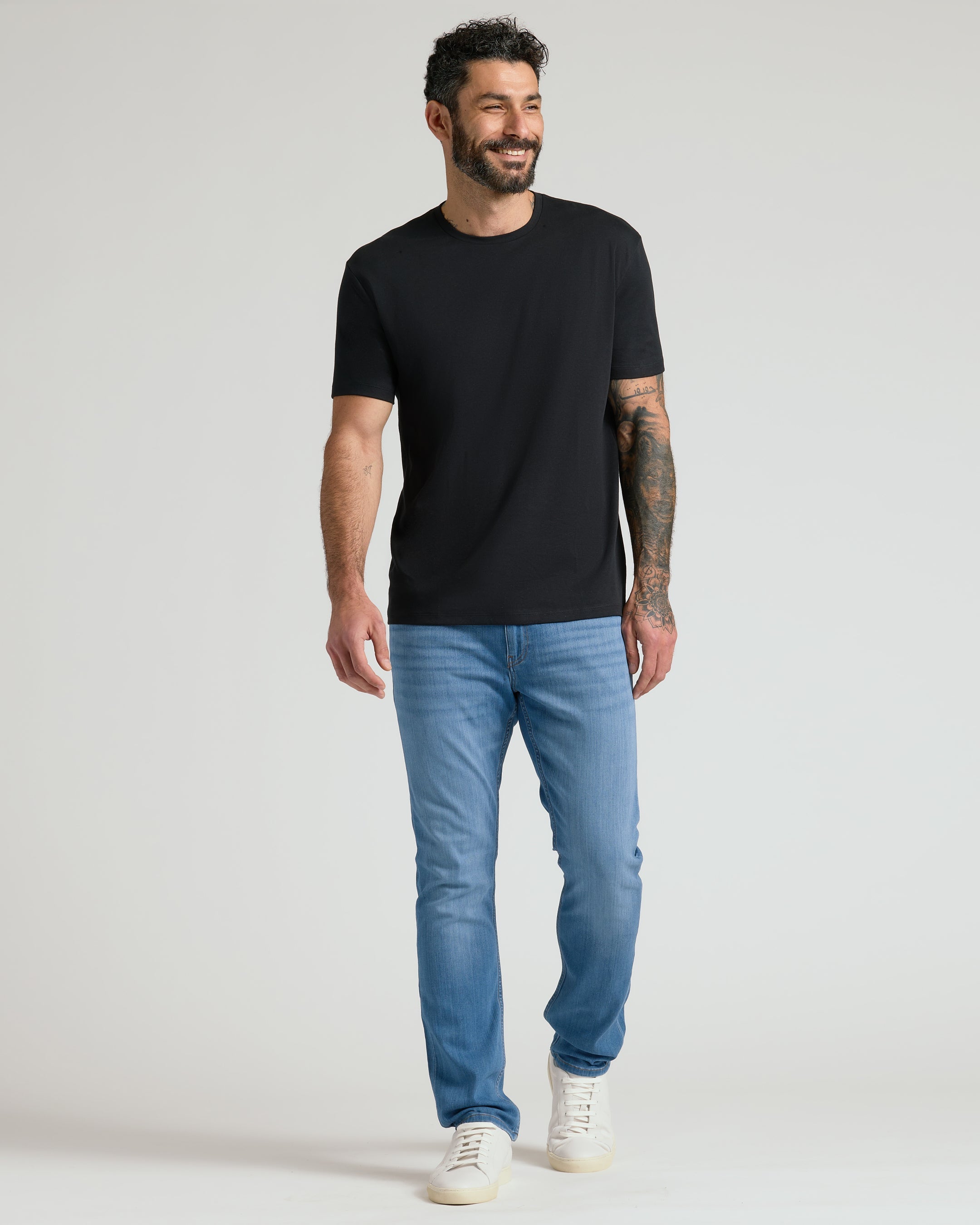 Classic Pima Crew Black