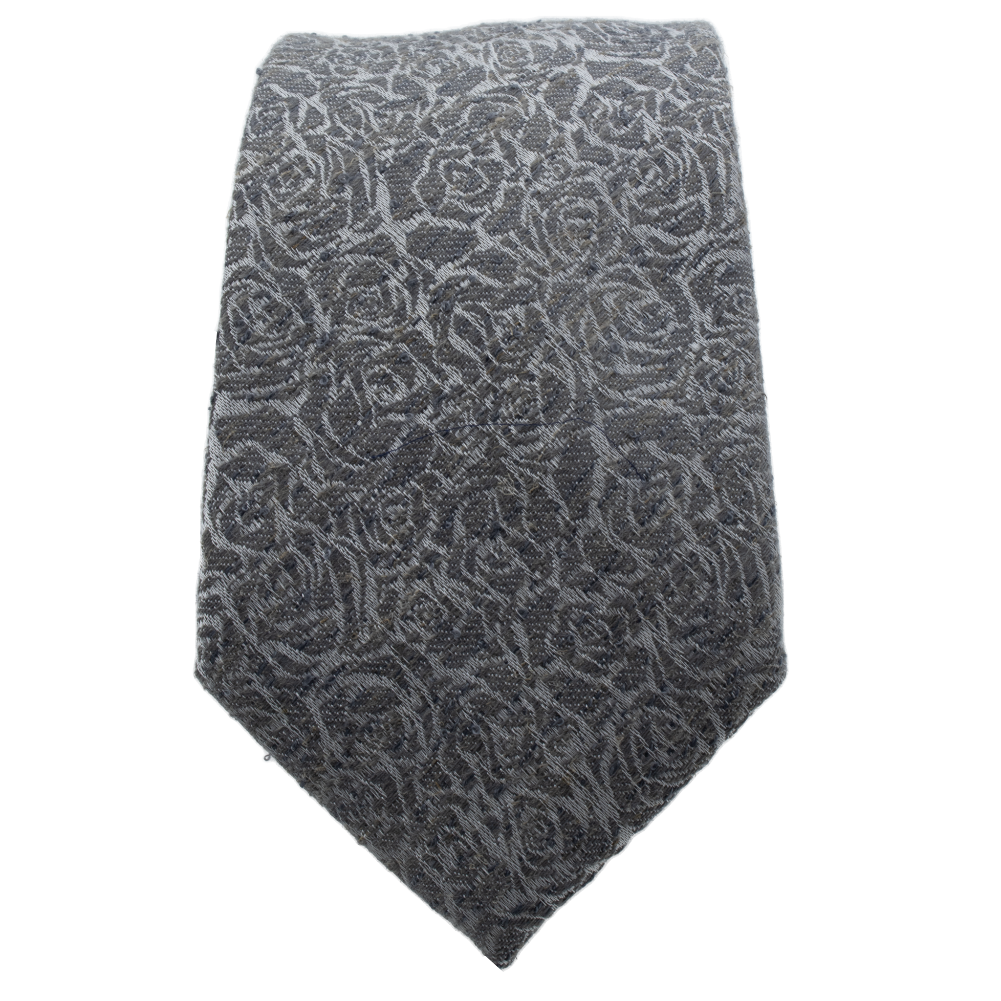 Silver Cotton Necktie