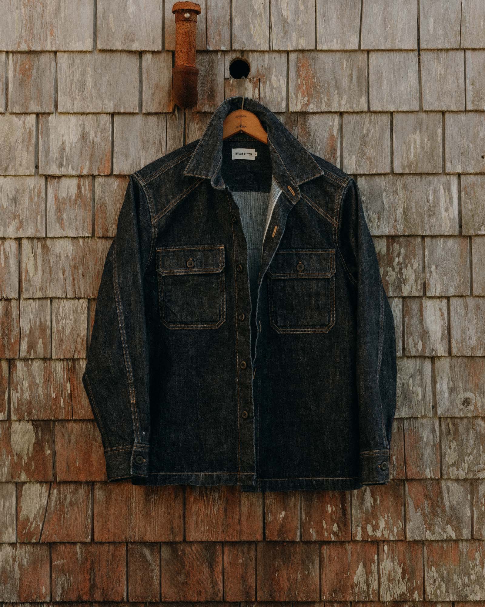 The Shop Shirt in Selvedge Rinsed Indigo