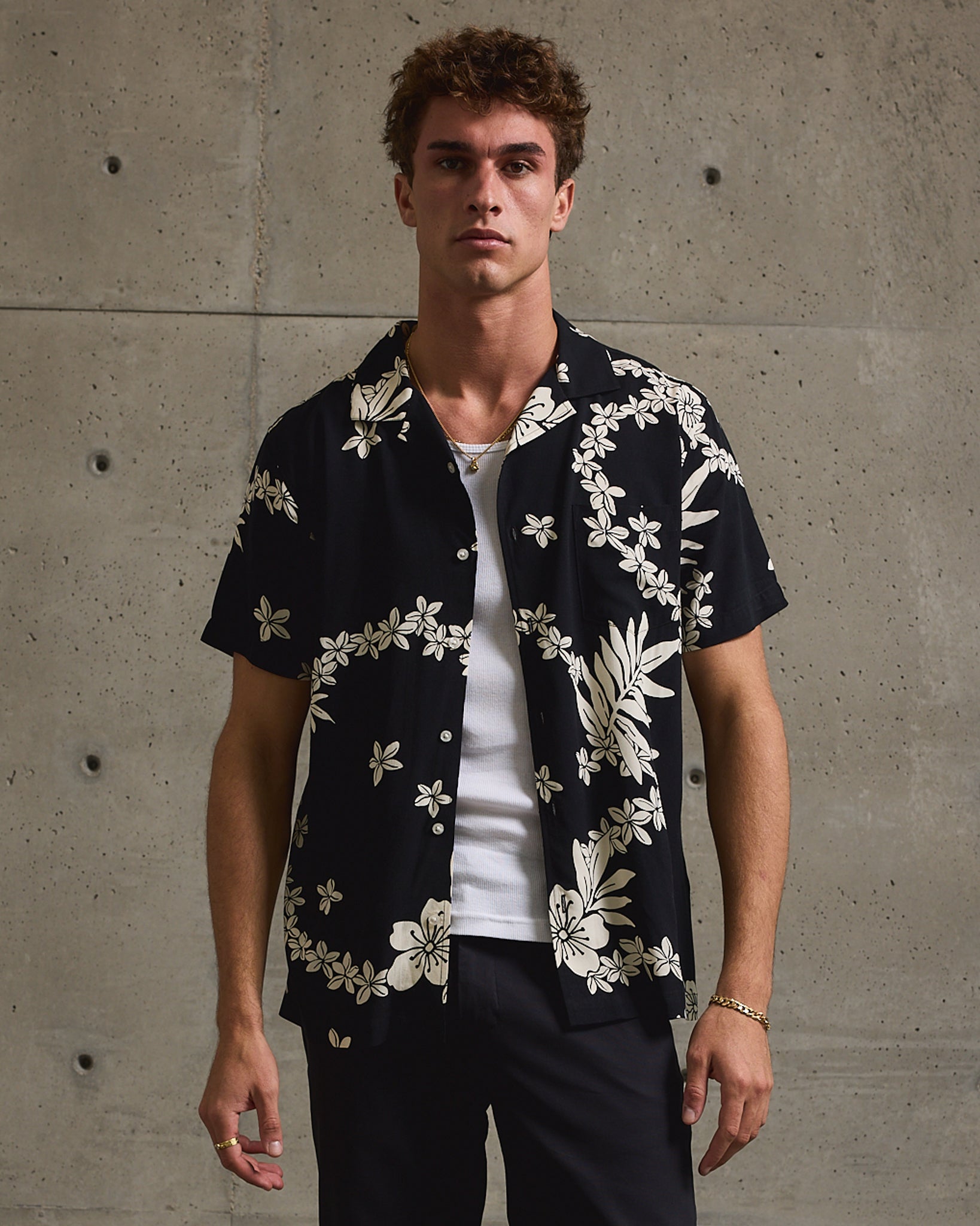 Aloha Shirt Black