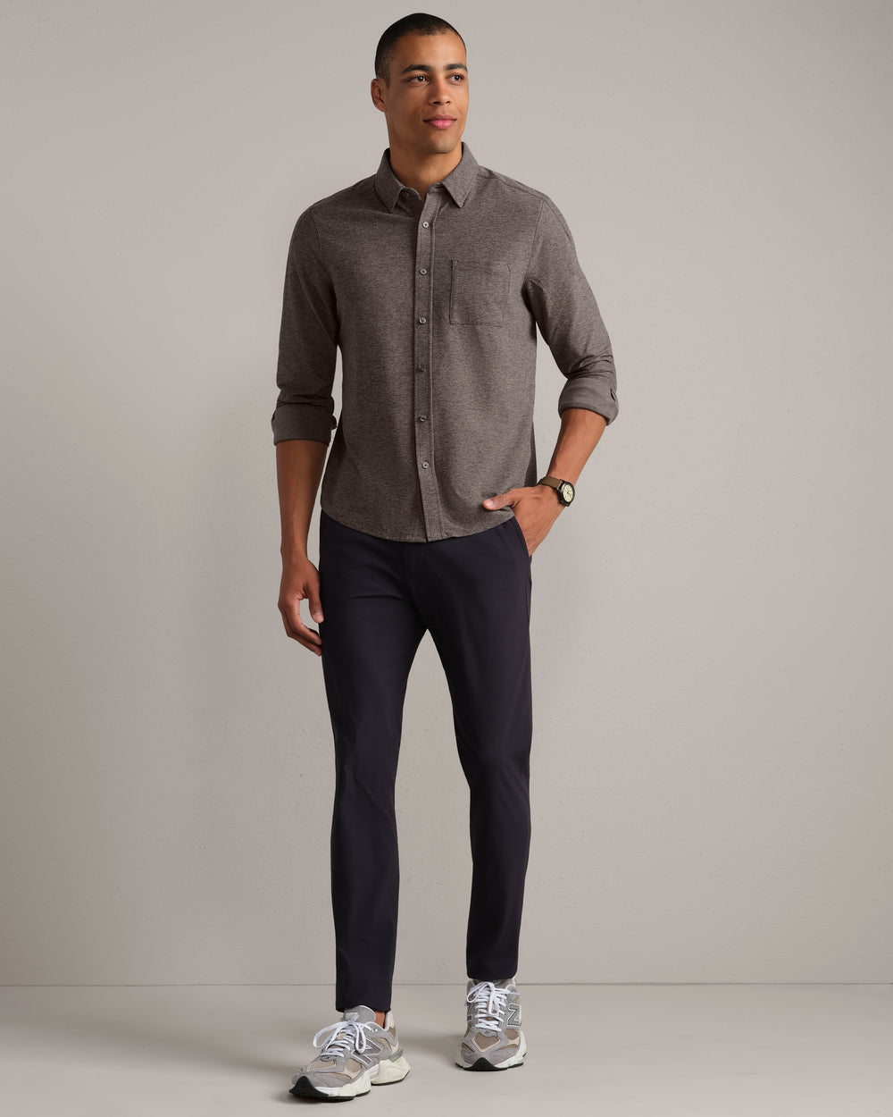 WFH Shirt Foggy Taupe Heather