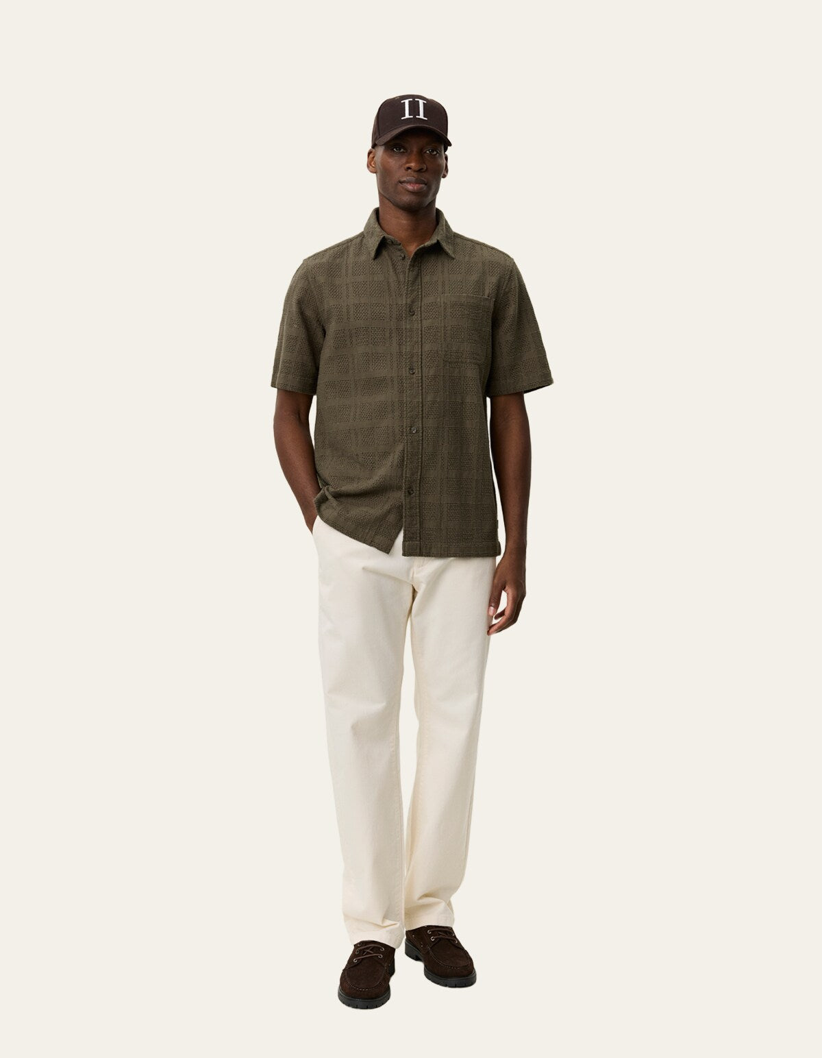 Charlie Short Sleeve Shirt Olive Night