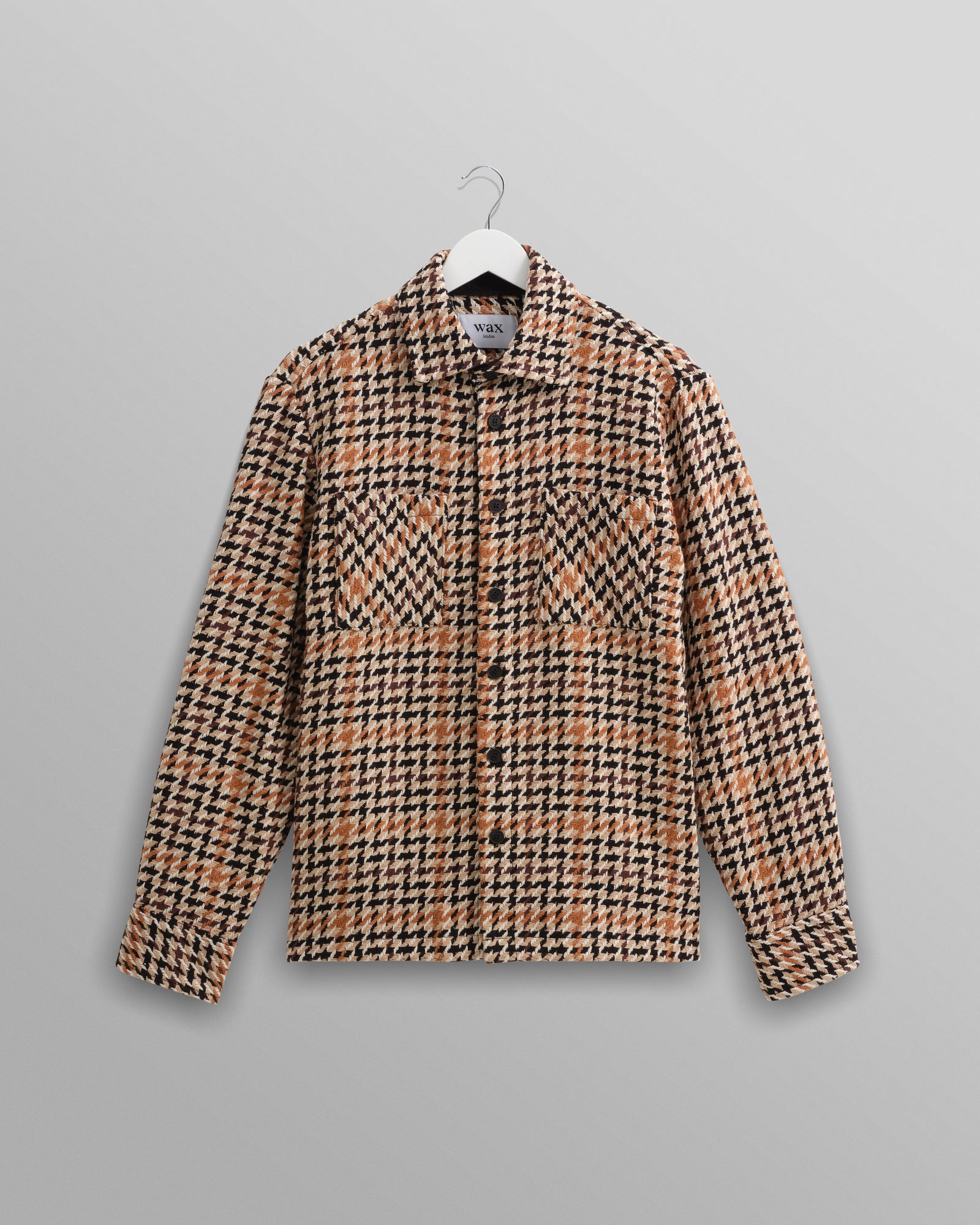 Whiting Overshirt - Houndstooth Weave Natural