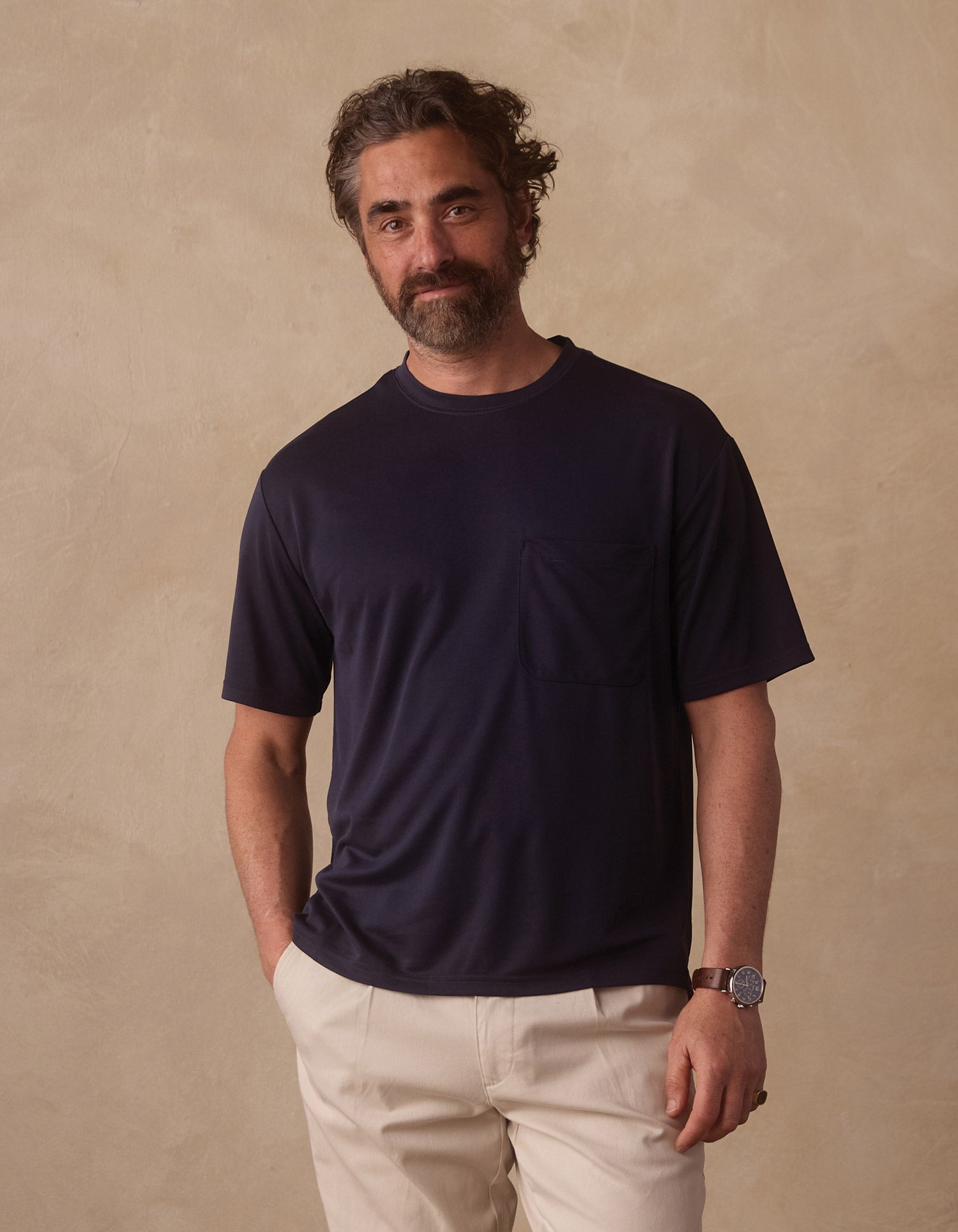 Laidback Pocket Tee Navy