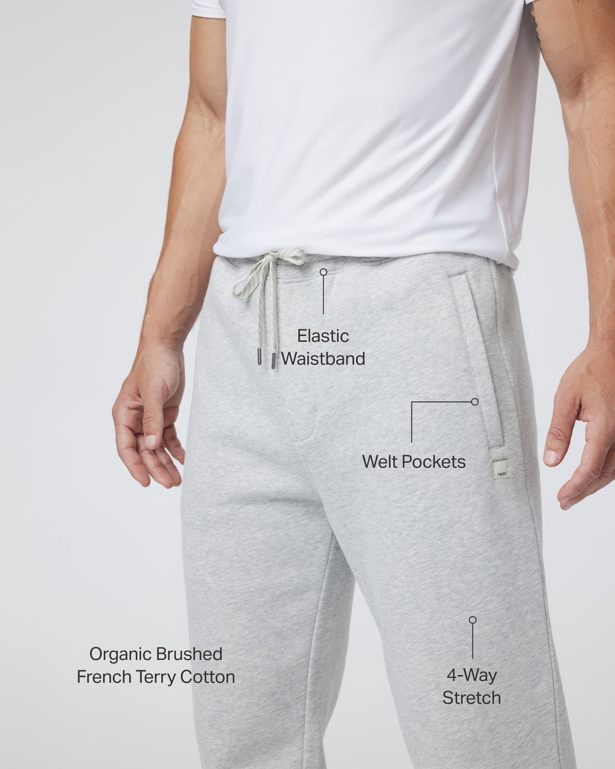 Seaside Sweatpant - Relaxed Light Heather Grey