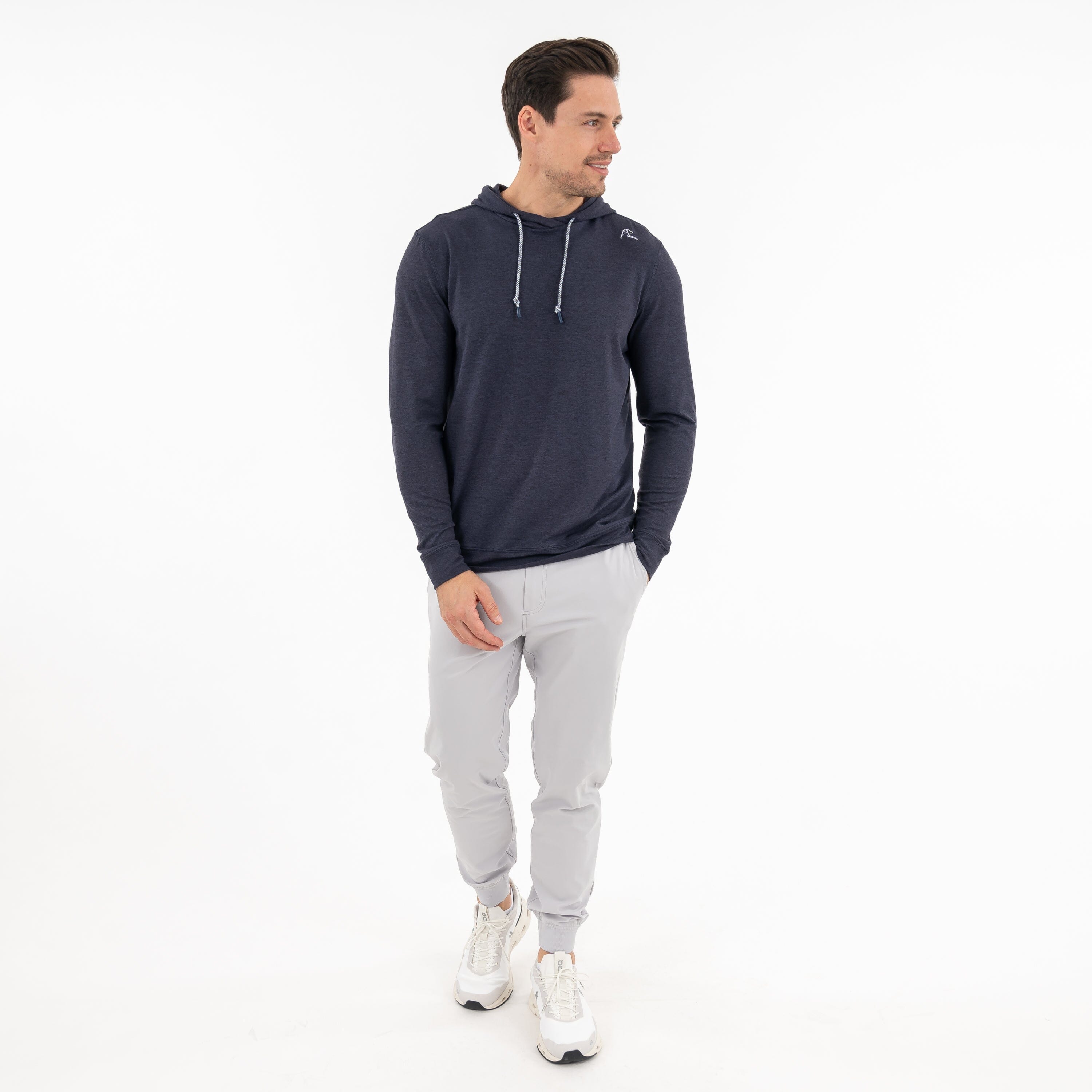 Heather Hesi Hoodie Fleet Navy