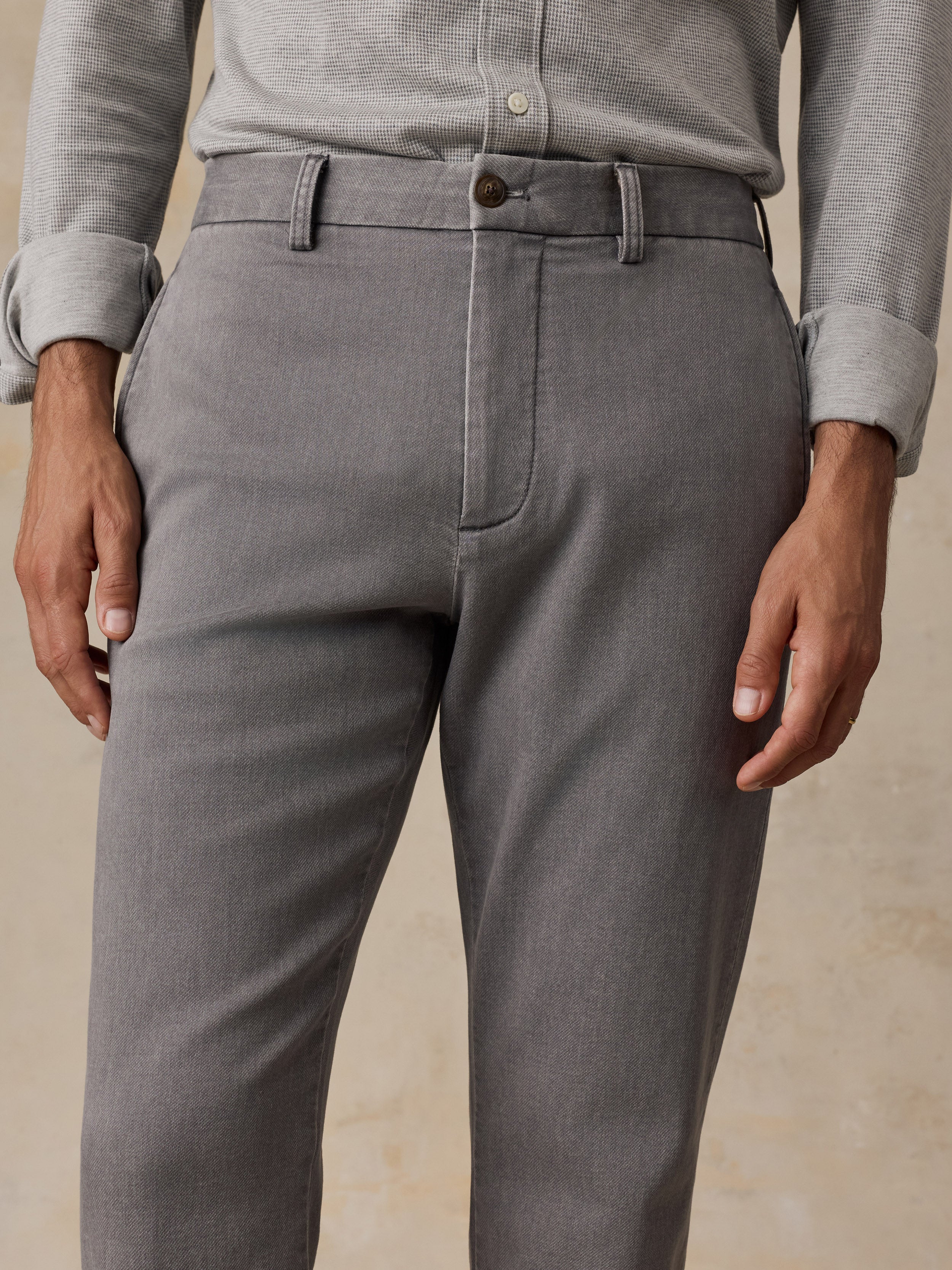 Stretch Terry Trouser Steel Grey