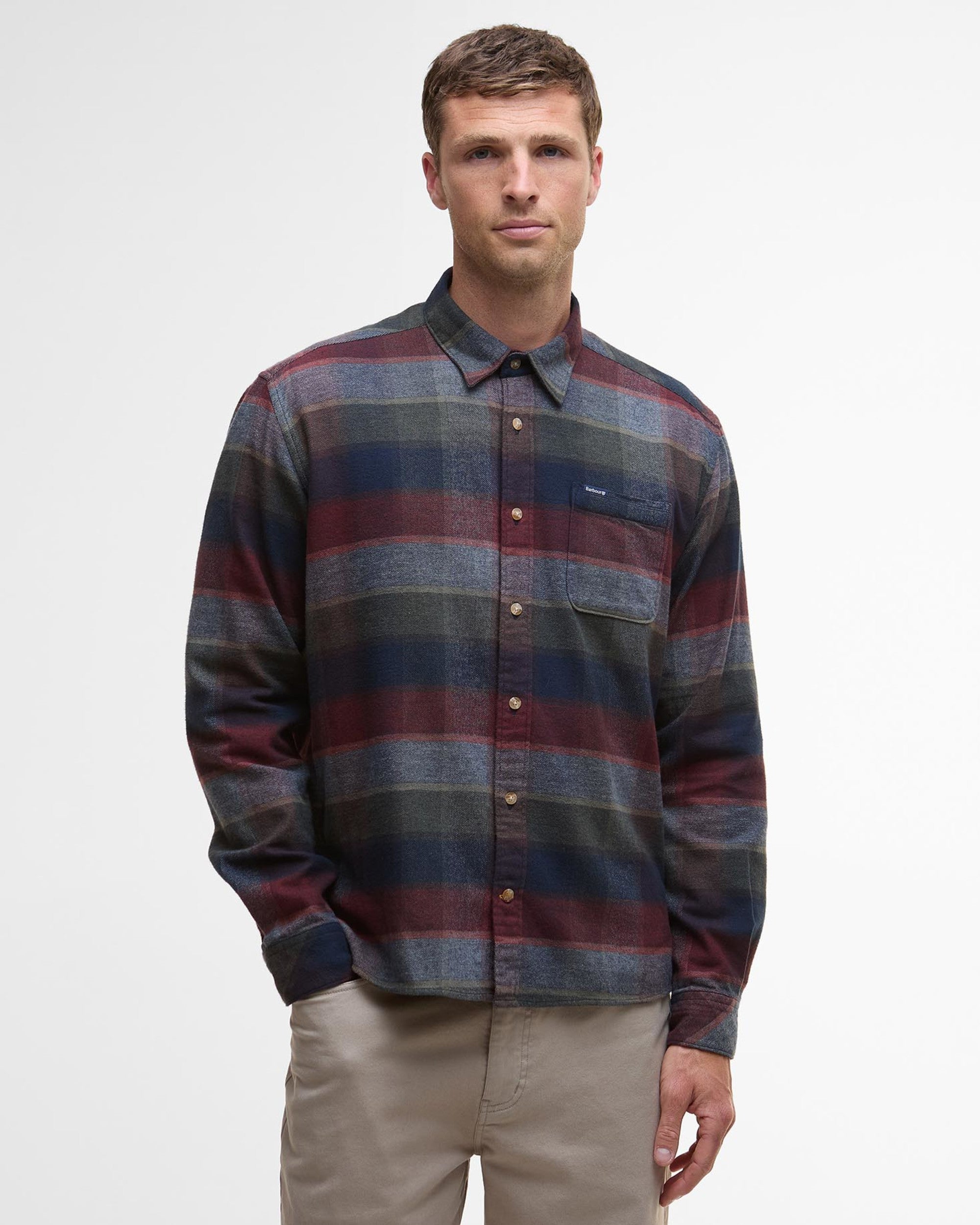 Copswell Relaxed Check Shirt Navy