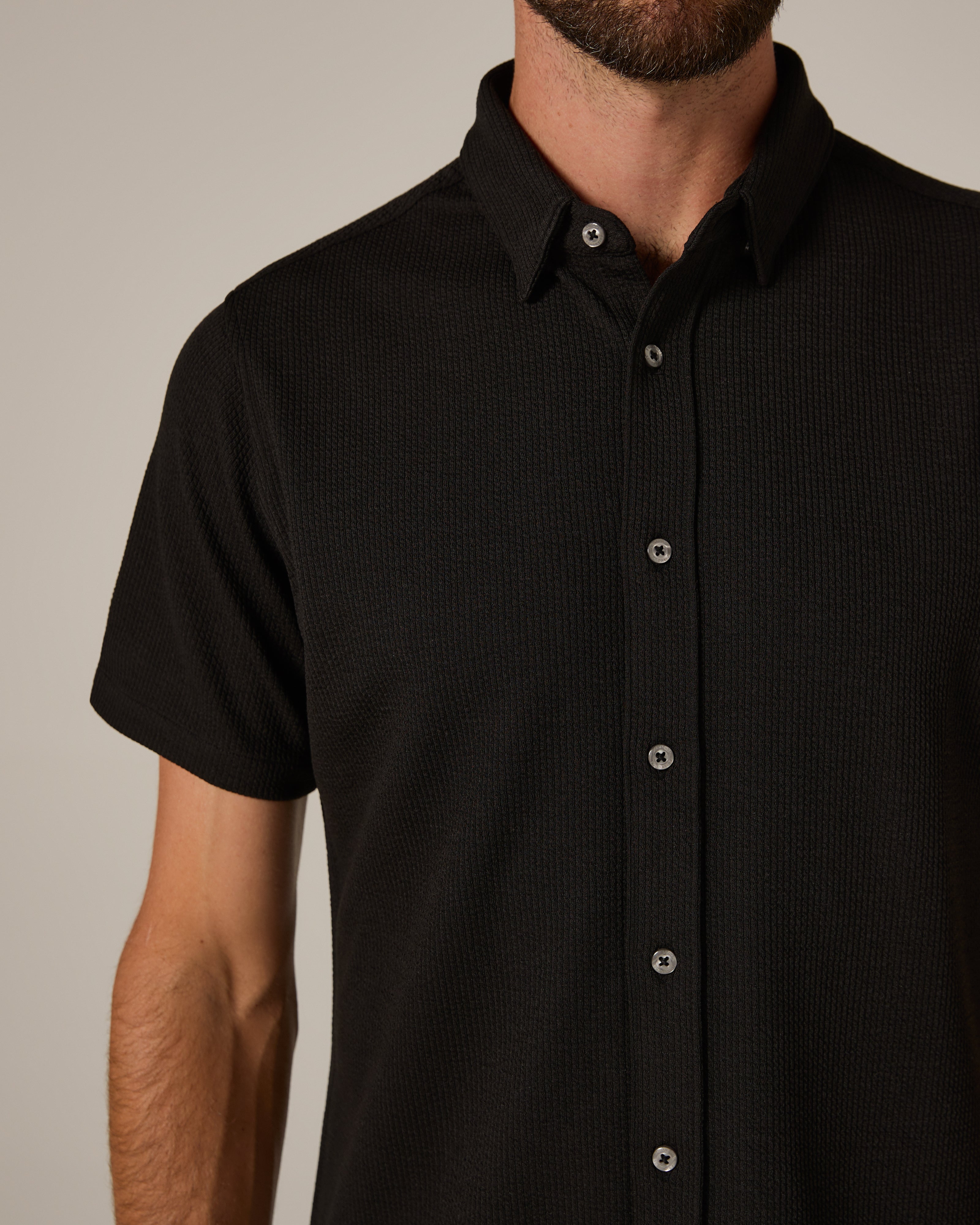 Levine Short Sleeve Shirt Black