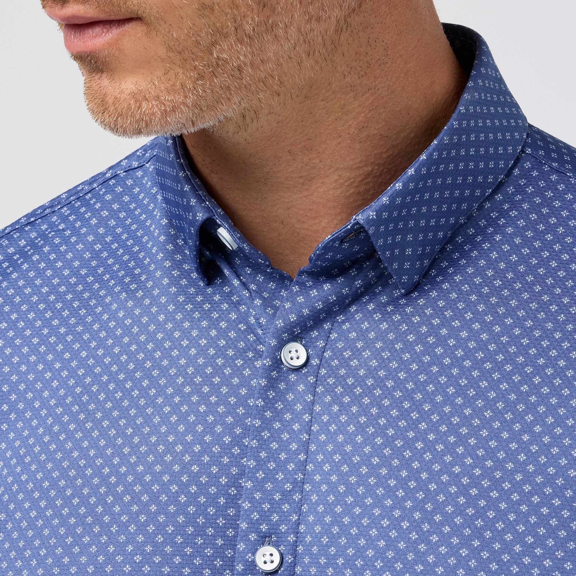 Halyard Short Sleeve Dress Shirt Coastal Fjord Star