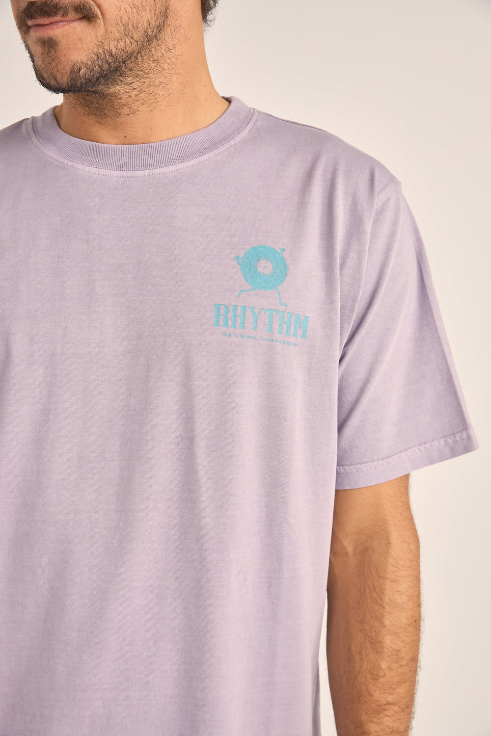 Record Vintage Short Sleeve T-Shirt Plum
