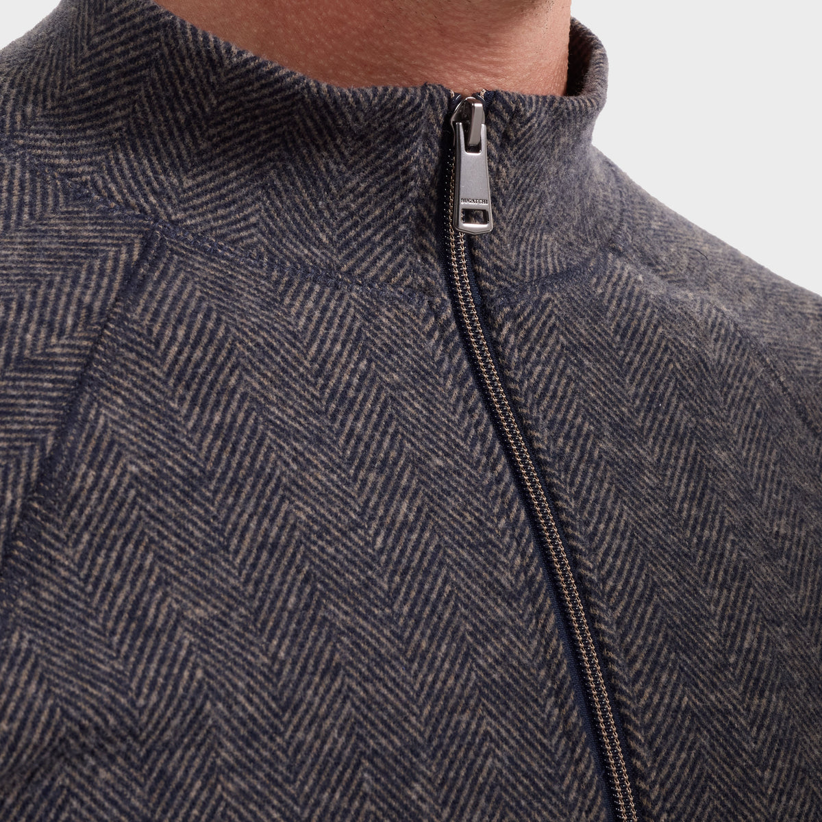 Knit Quarter Zip Sweater Navy