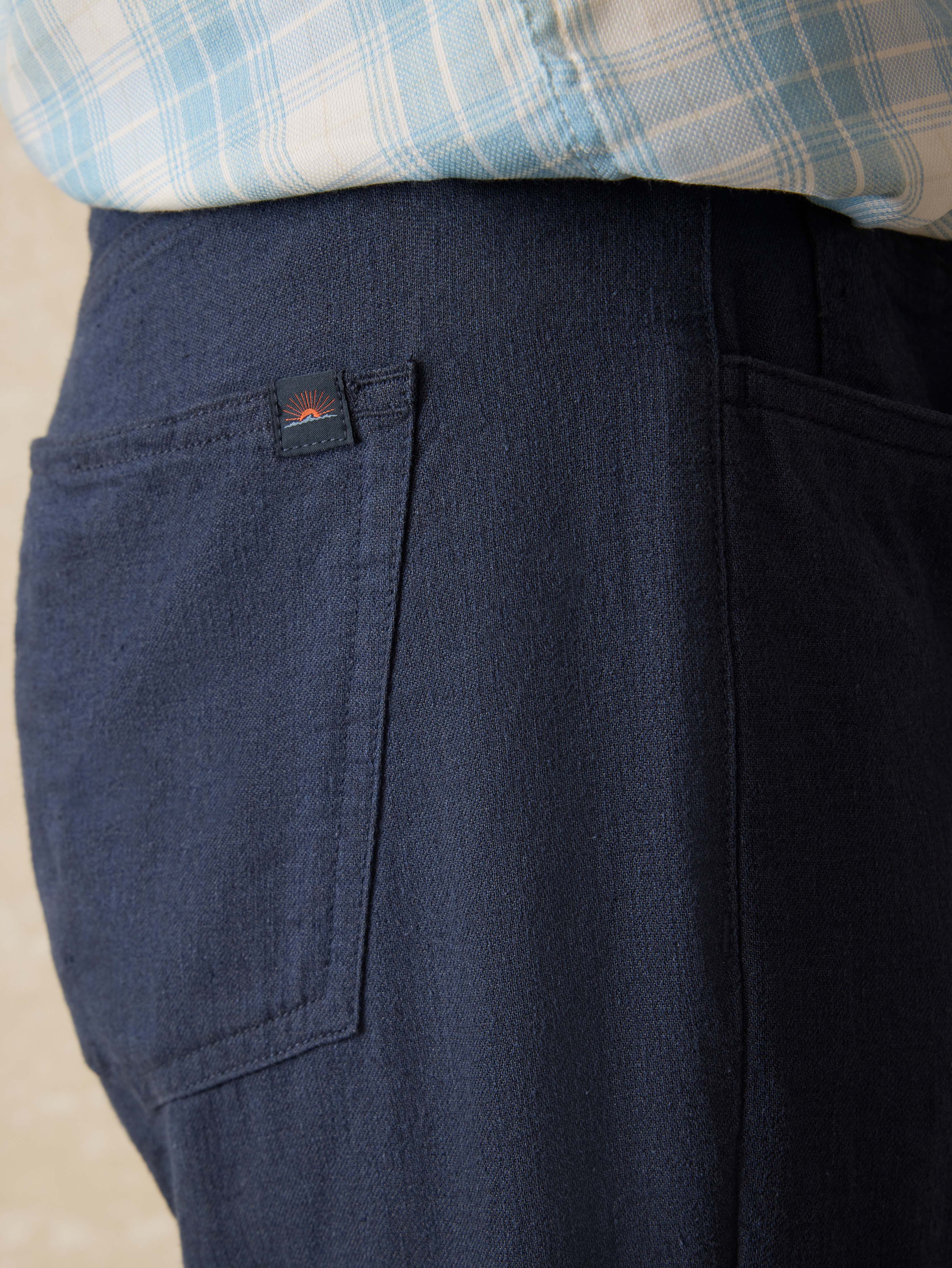 Movement Linen 5-Pocket Pant Deep Sea Navy