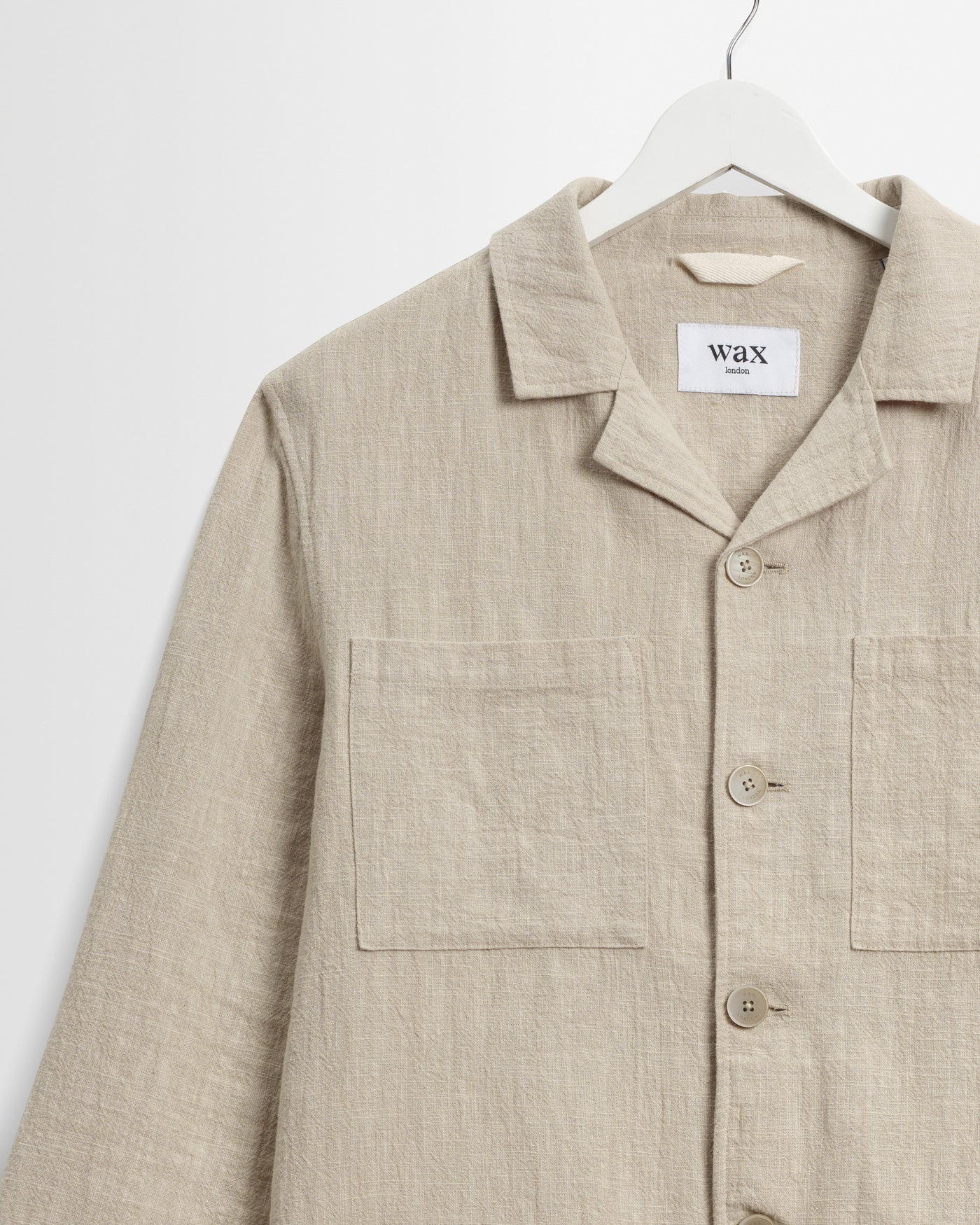Aldred Overshirt in Cotton Linen Natural