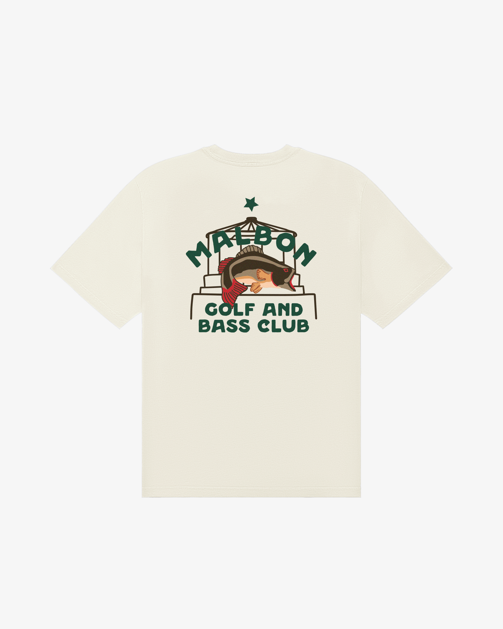 Vista Bass Club Tee Ivory