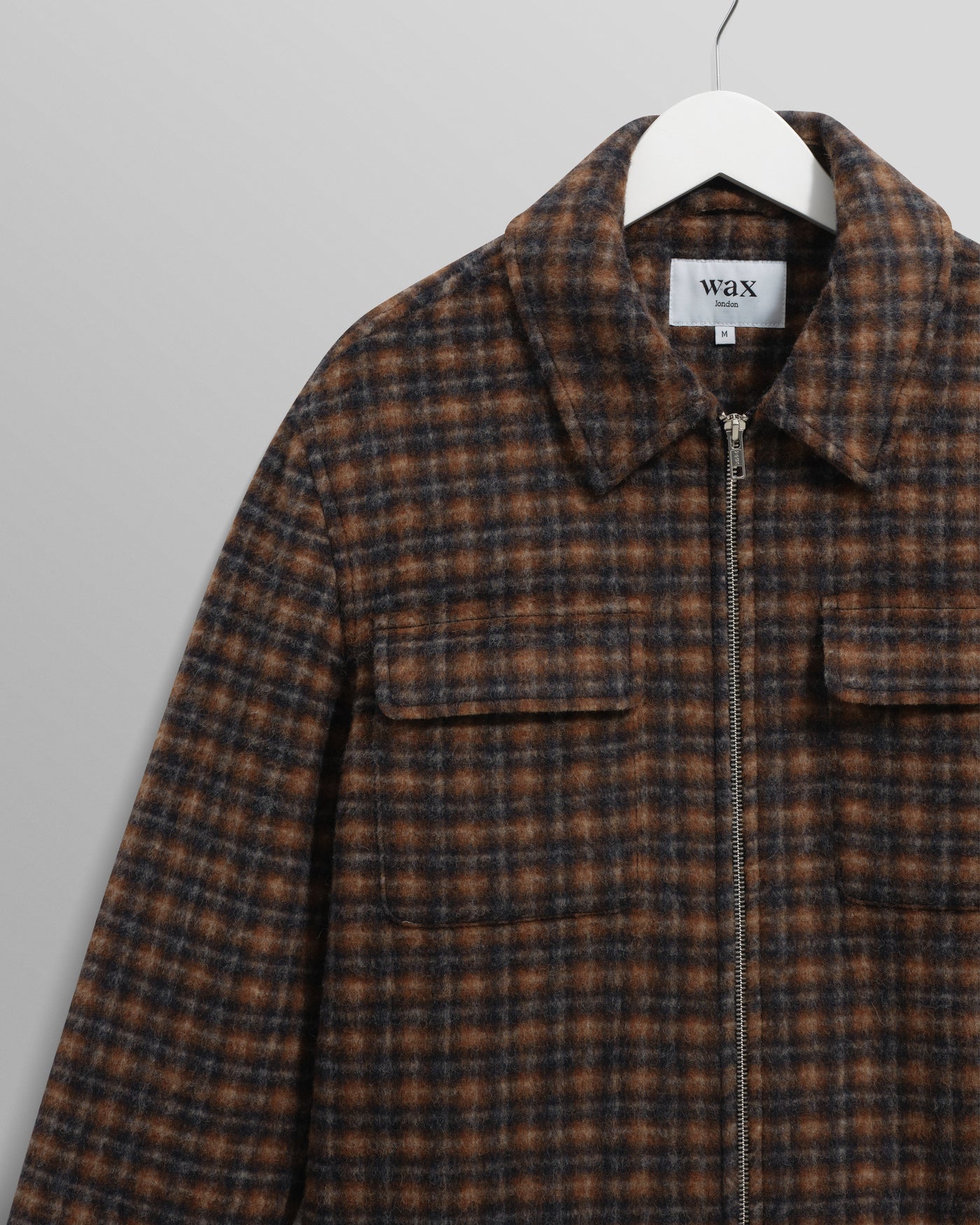Osier Jacket - Drawn Check Navy/Brown