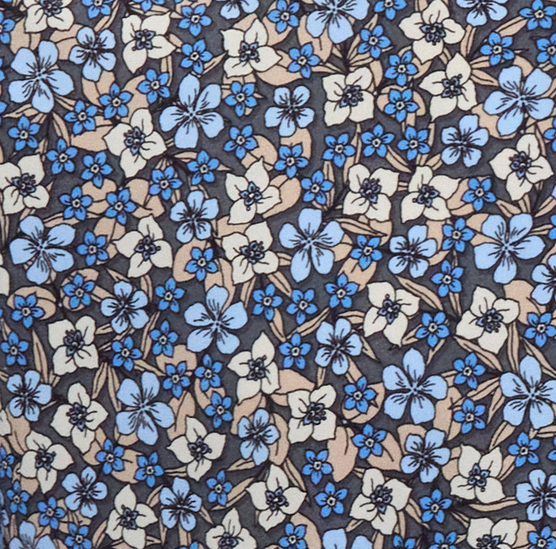 Todd Short Sleeve Floral Shirt Field Black