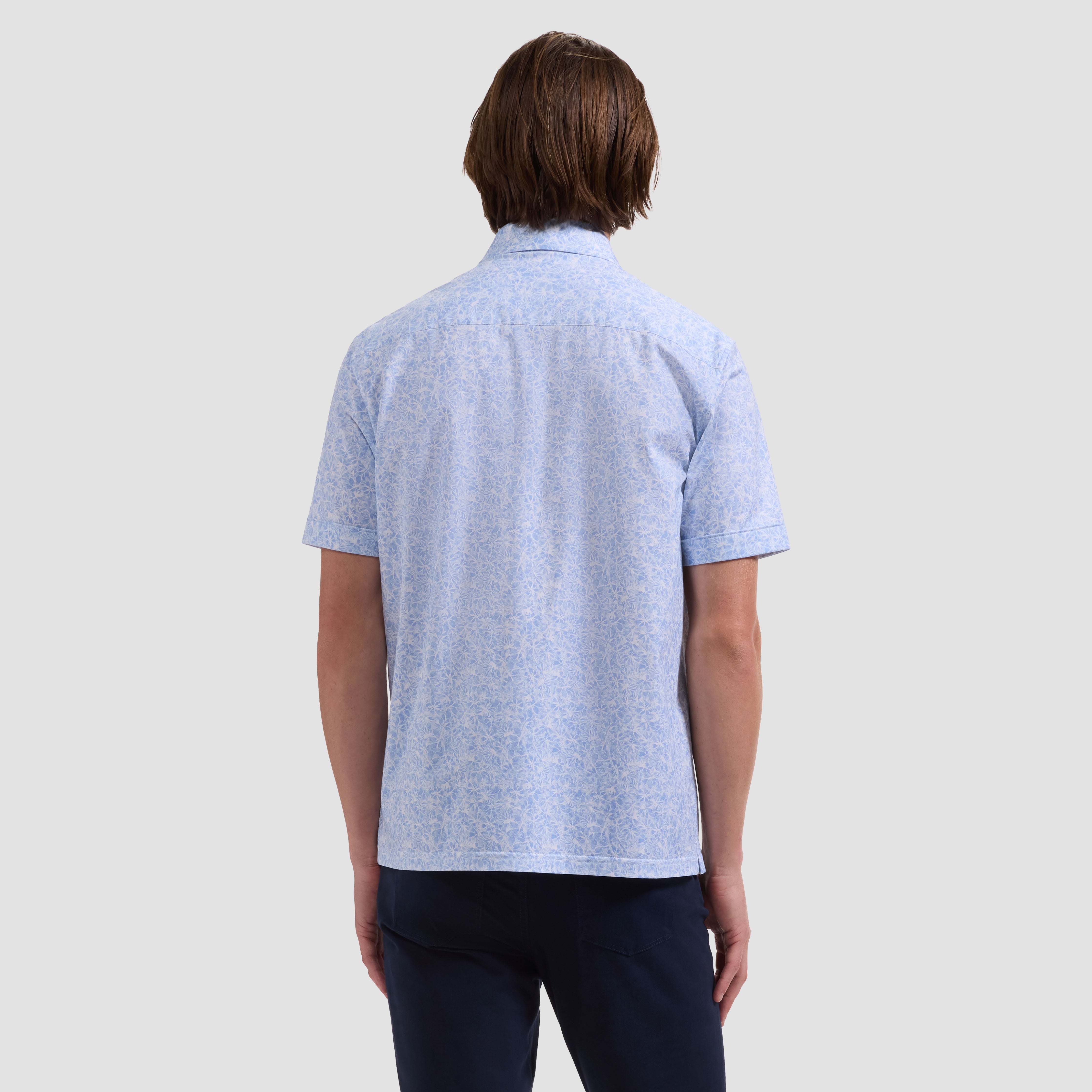 OOOHCotton Milo Short Sleeve Shirt Air Blue