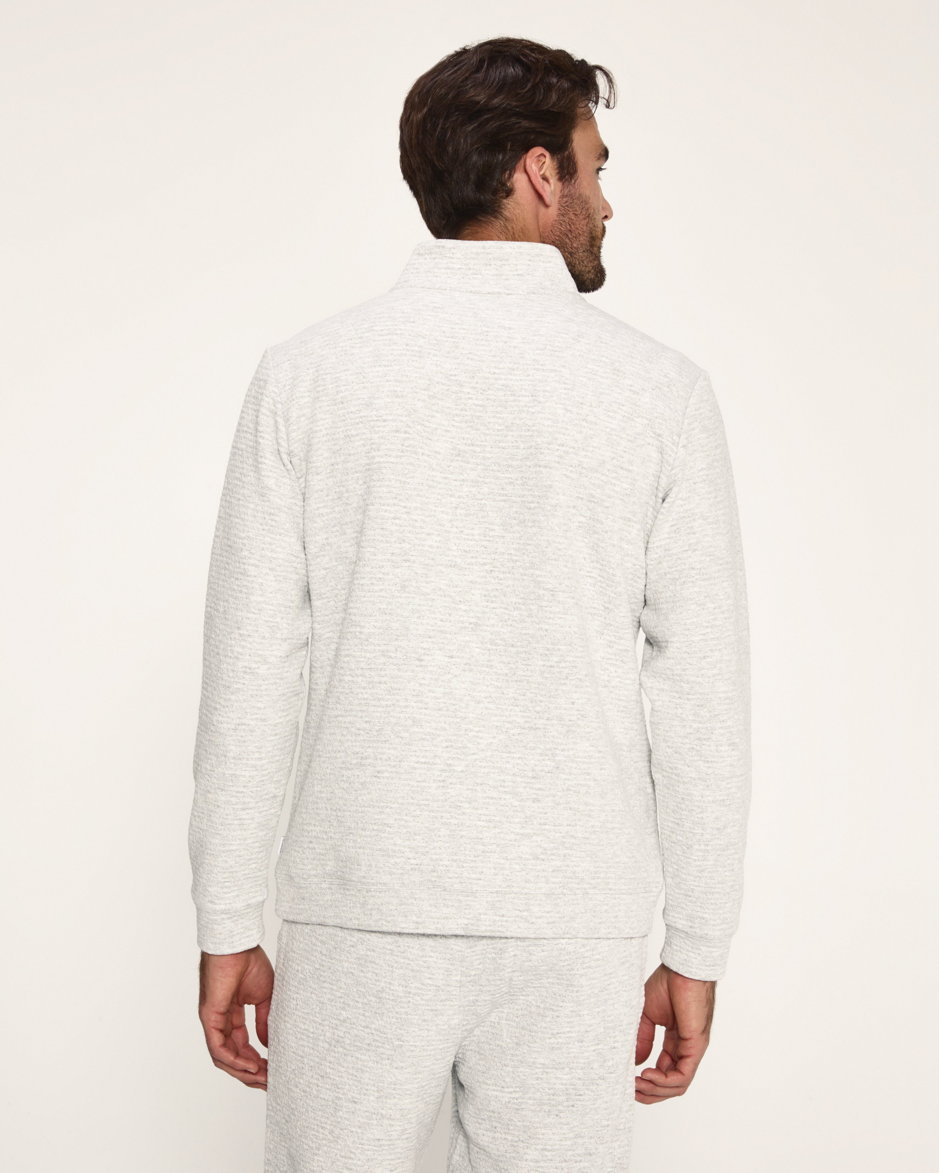 Elevate Quarter Zip Light Grey