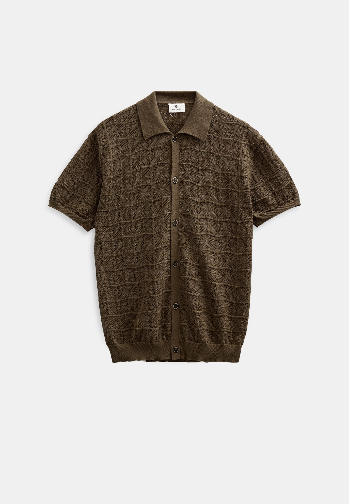 Aksamuel Cardigan Knit Shirt Teak