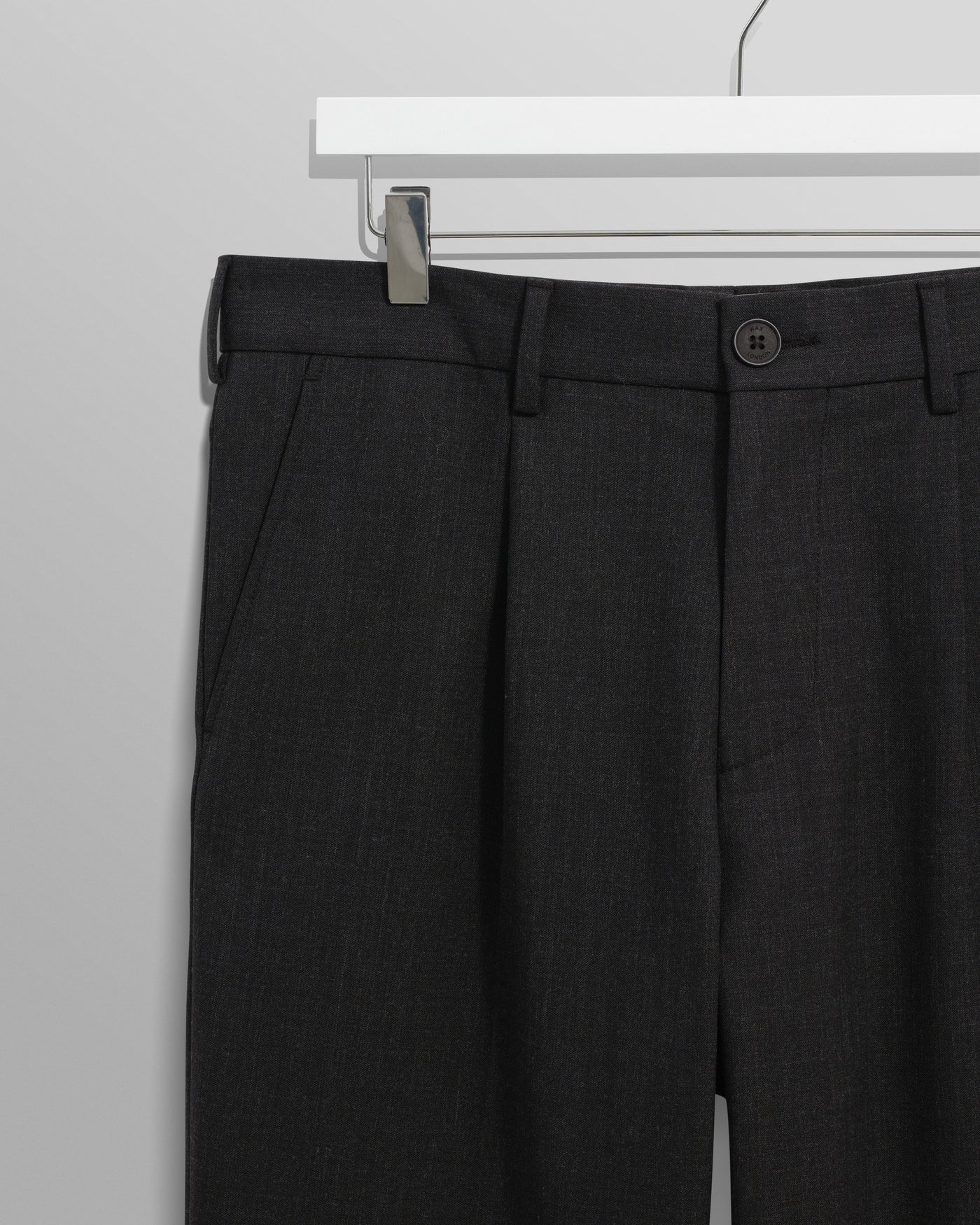 Aubyn Trouser - Wool Blend Twill Charcoal