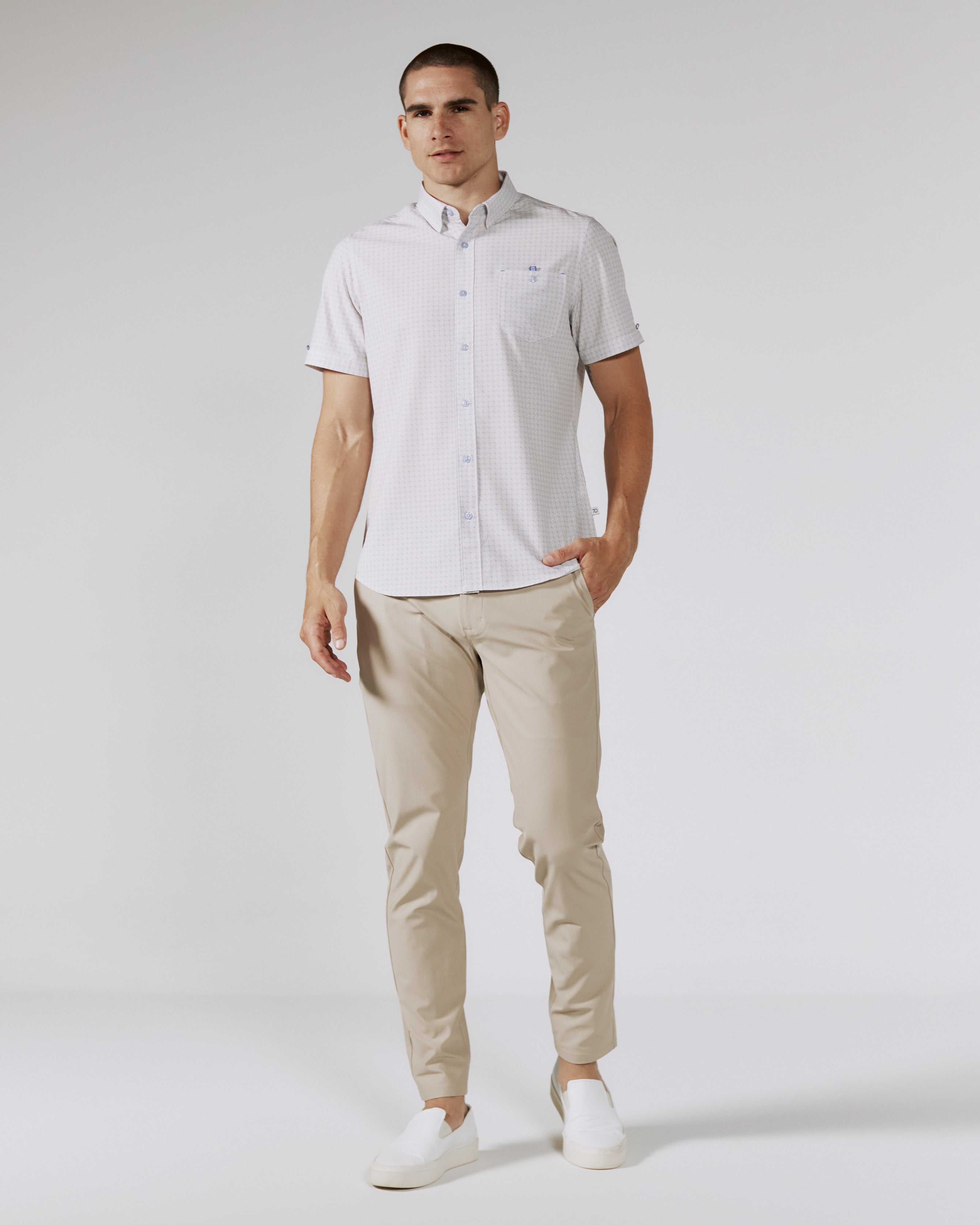 Infinity Athletic Fit Chino Pant Khaki