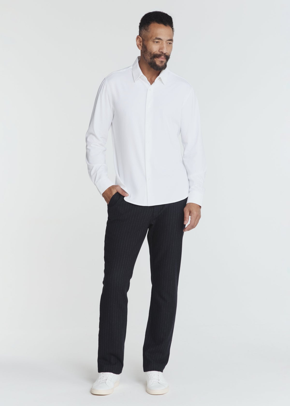 Sterling Long Sleeve Shirt White