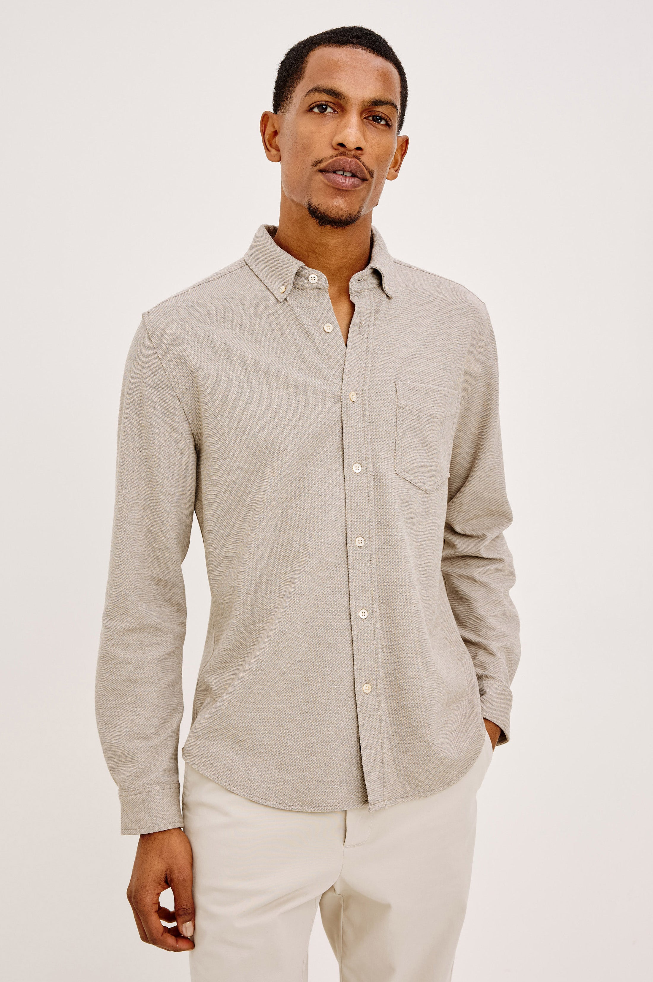 Vincent Long Sleeve Shirt Silt