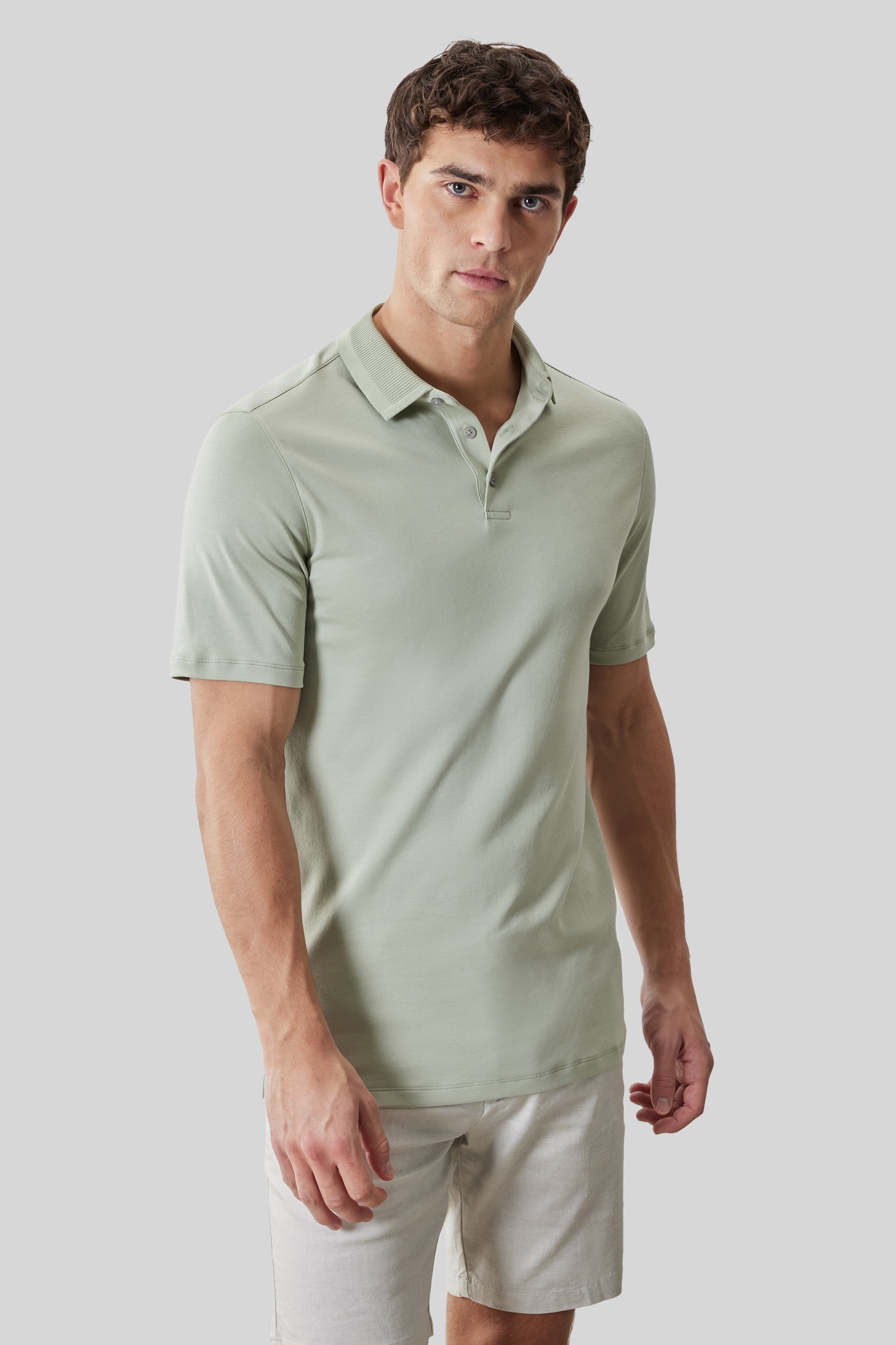 Georgia SS Polo Textured Desert Green