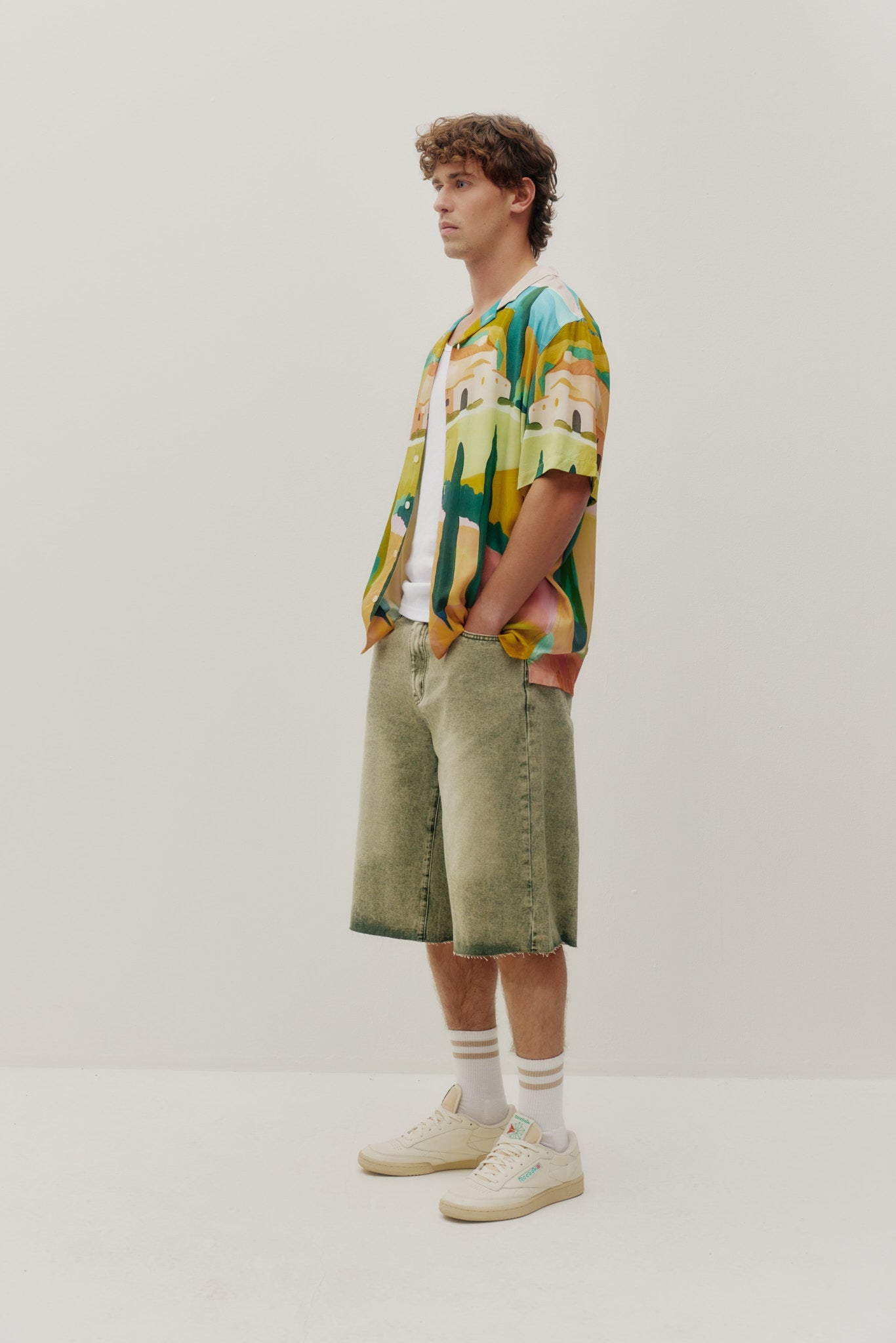 Beach Button Down Shirt Tuscany